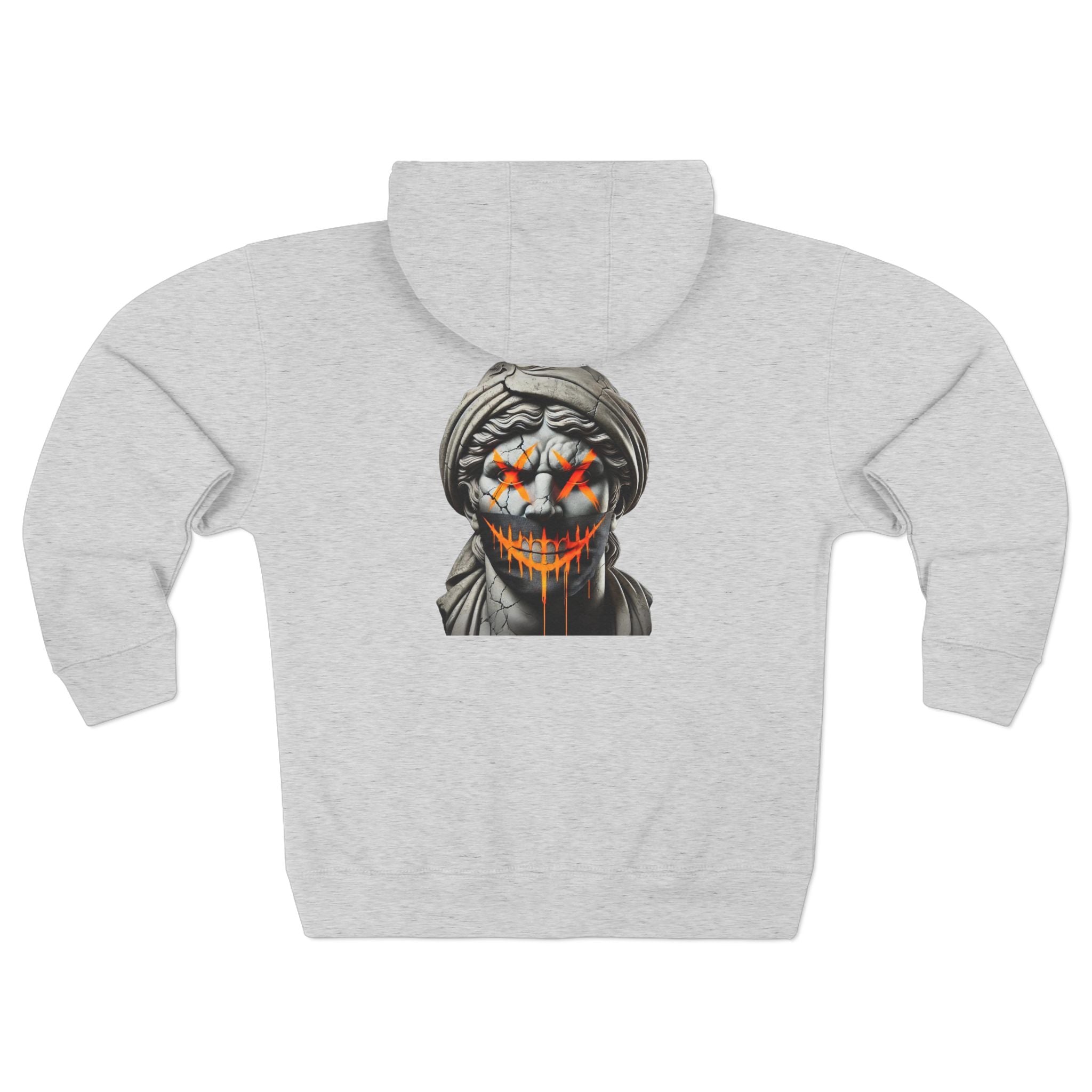 Dripping Gangsta David Unisex Zip Hoodie - Unique Graphic Design for Statement Style