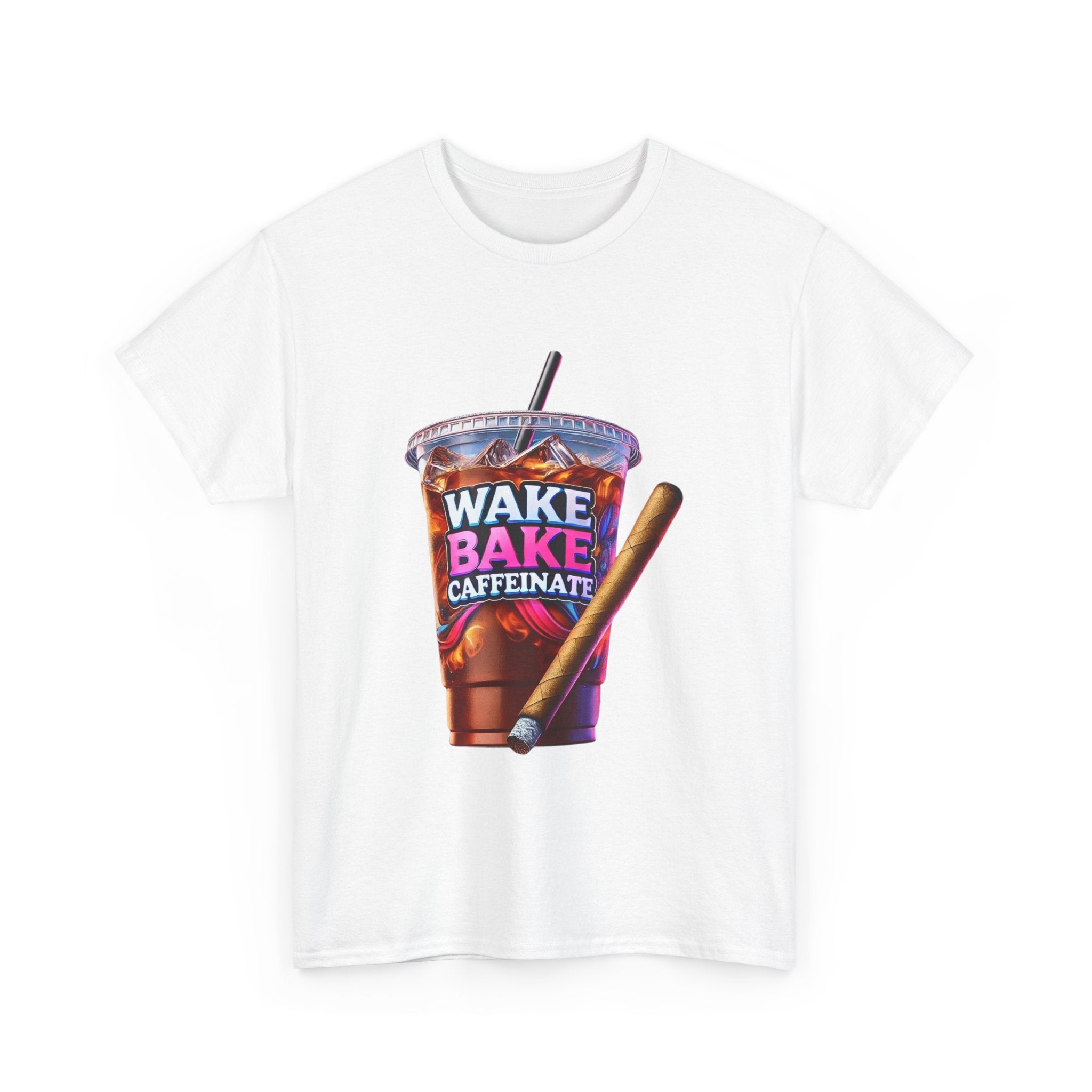 Wake and Caffeinate Unisex Heavy Cotton Tee