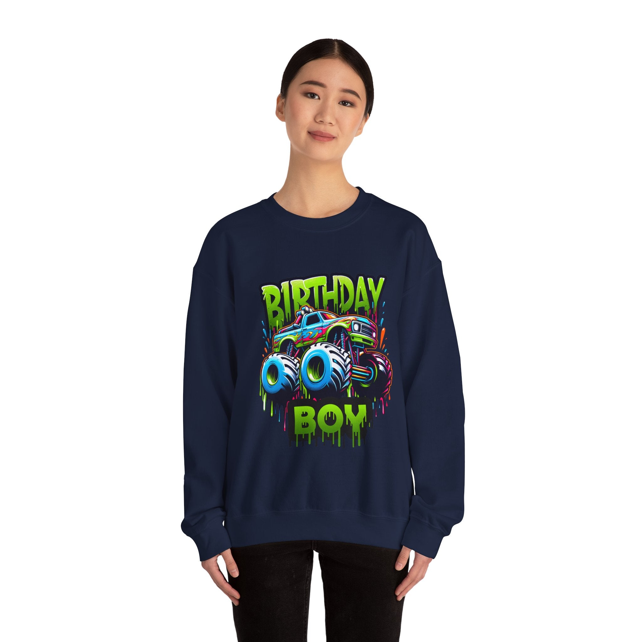 Birthday Boy Monster Truck Unisex Sweatshirt