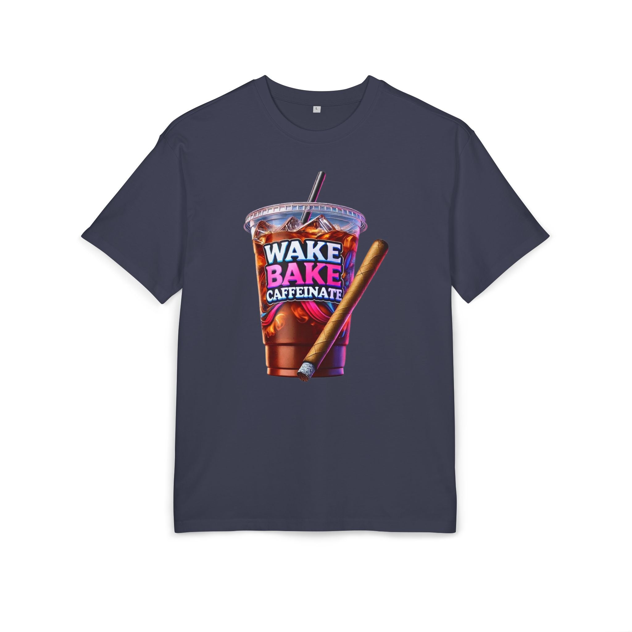 Wake and Caffeinate Unisex Heavy Oversize Tee