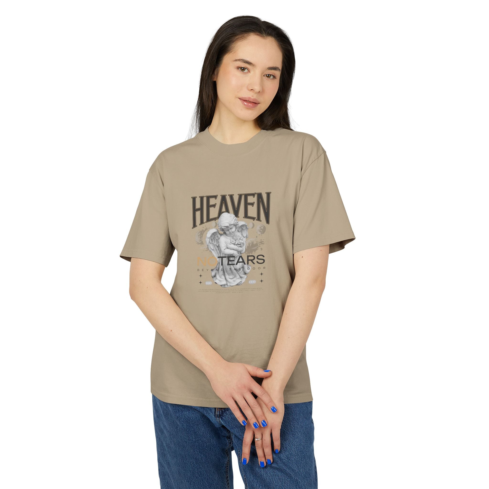 Unisex Heavy Faded Tee - Heaven No Tears Graphic T-Shirt