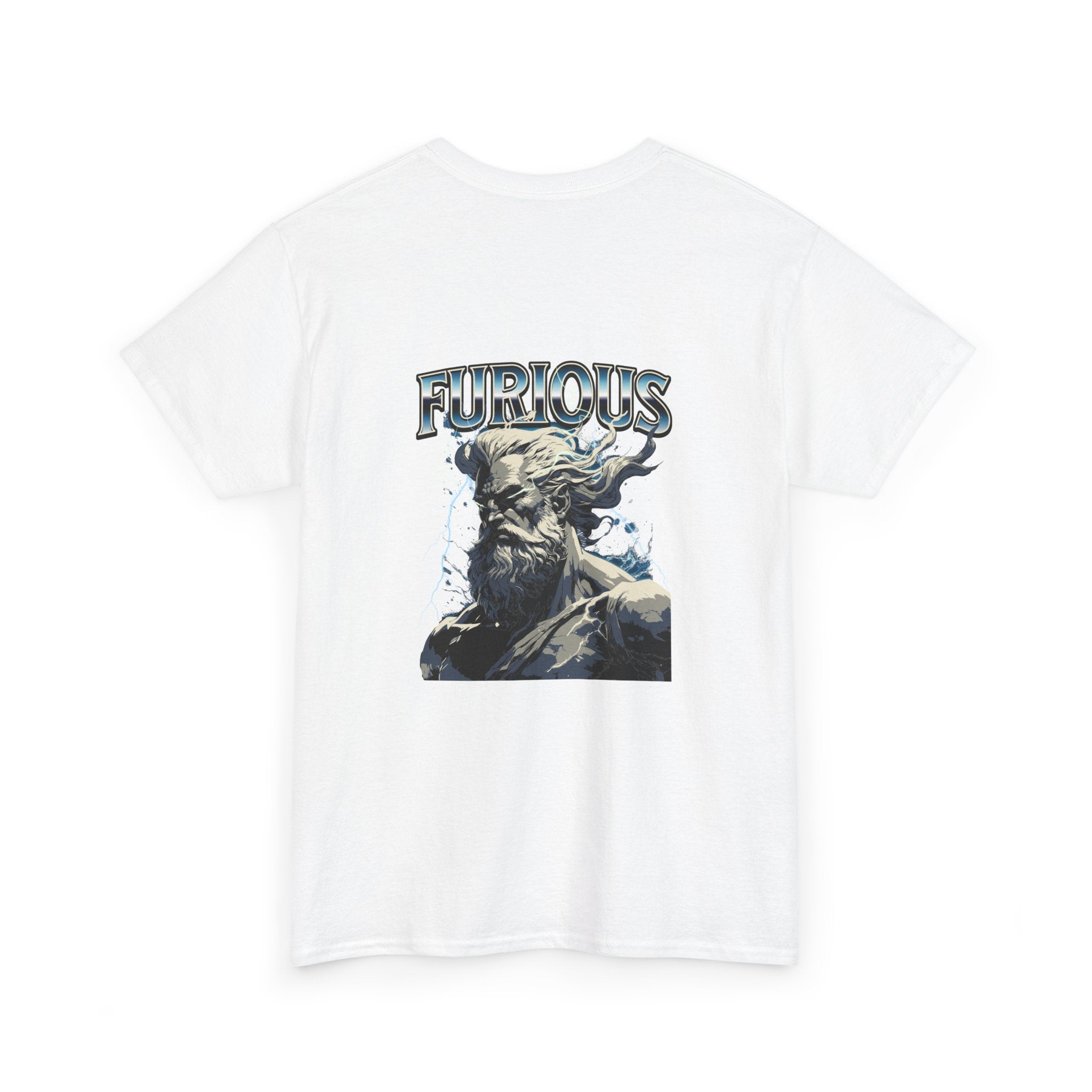 Furious God Unisex Heavy Cotton Tee - Bold Graphic Design for Casual Wear