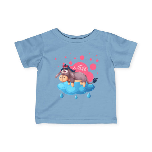 Cute Baby Unicorn Tee for Infants - Adorable Playful Design in Blue