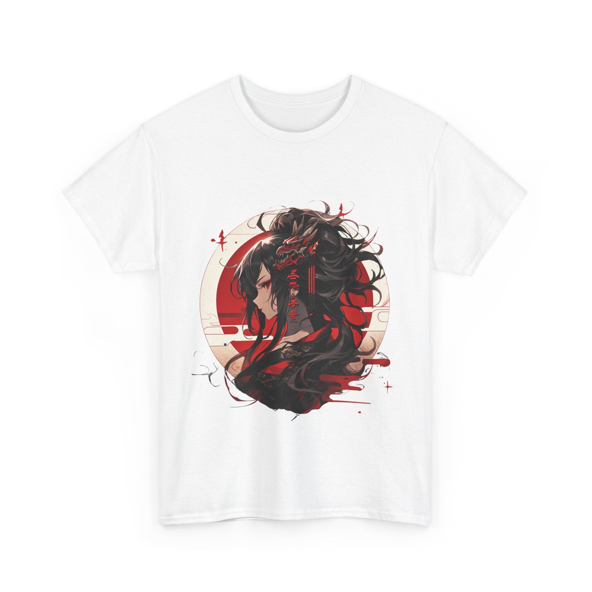 Anime Dragon Girl Unisex Heavy Cotton Tee