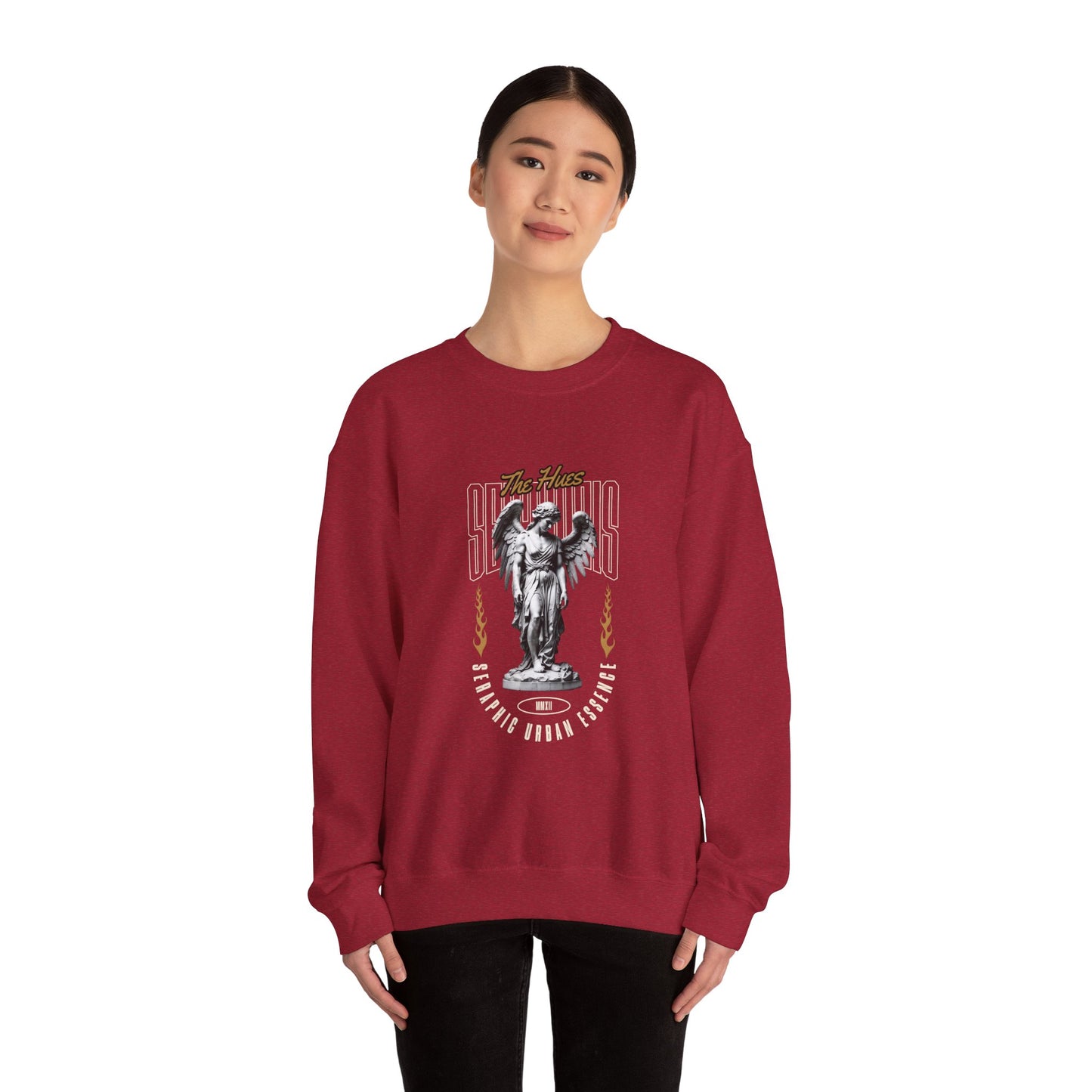 Urban Angel Unisex Heavy Blend™ Crewneck Sweatshirt - Streetwear Style