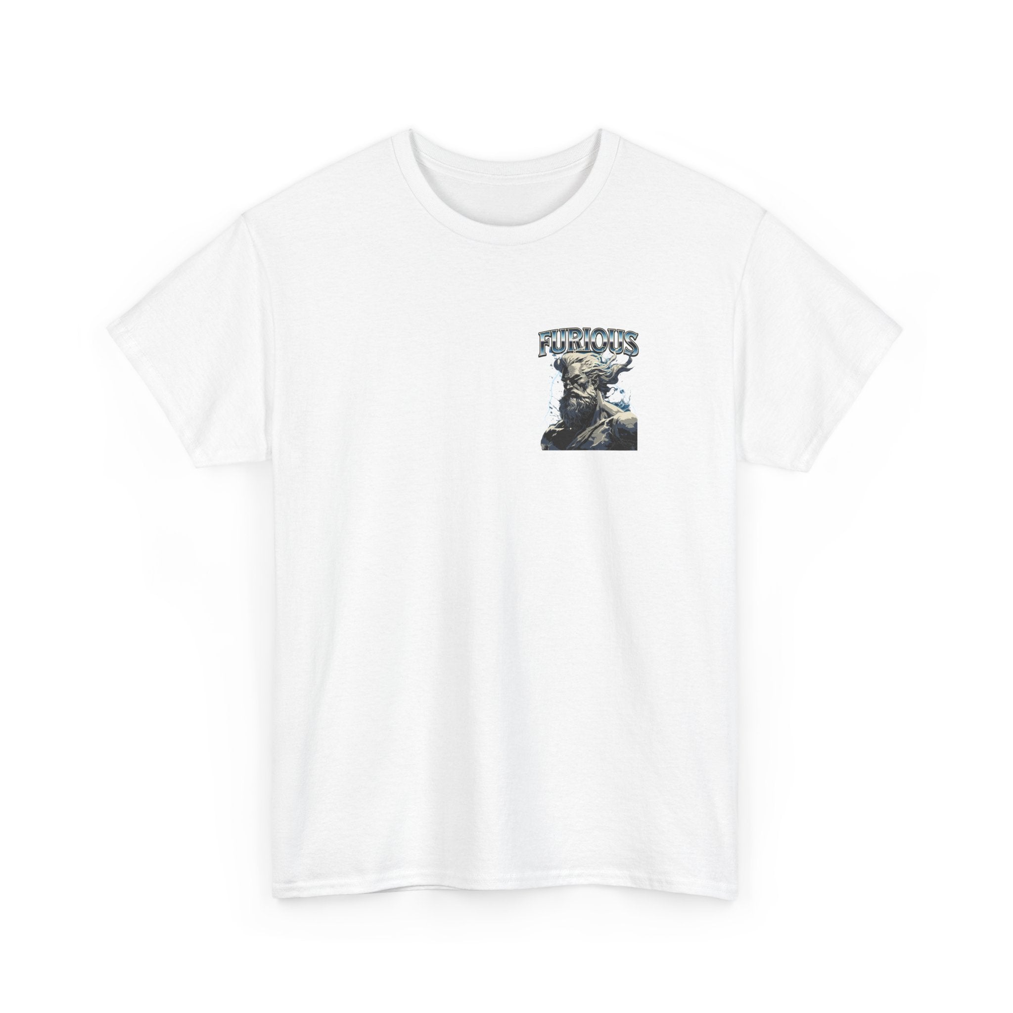Furious God Unisex Heavy Cotton Tee - Bold Graphic Design for Casual Wear
