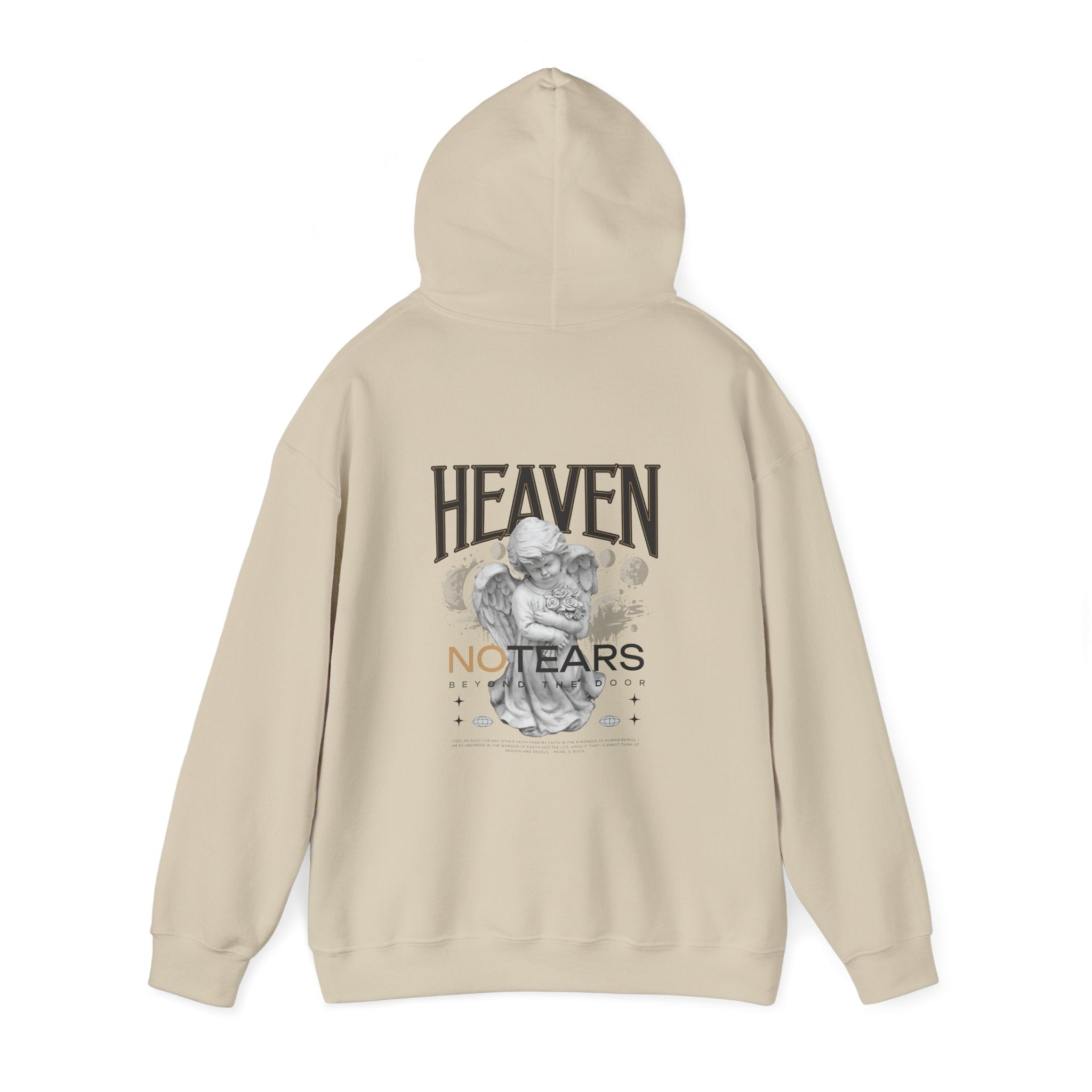 Heaven No Tears Unisex Heavy Blend Hoodie - Cozy Spiritual Sweatshirt