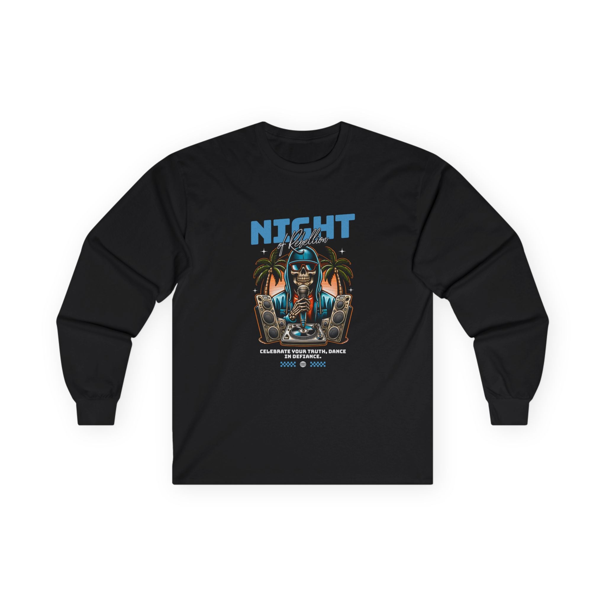 Night Vibes Unisex Ultra Cotton Long Sleeve Tee - Celebrate Dance and Music