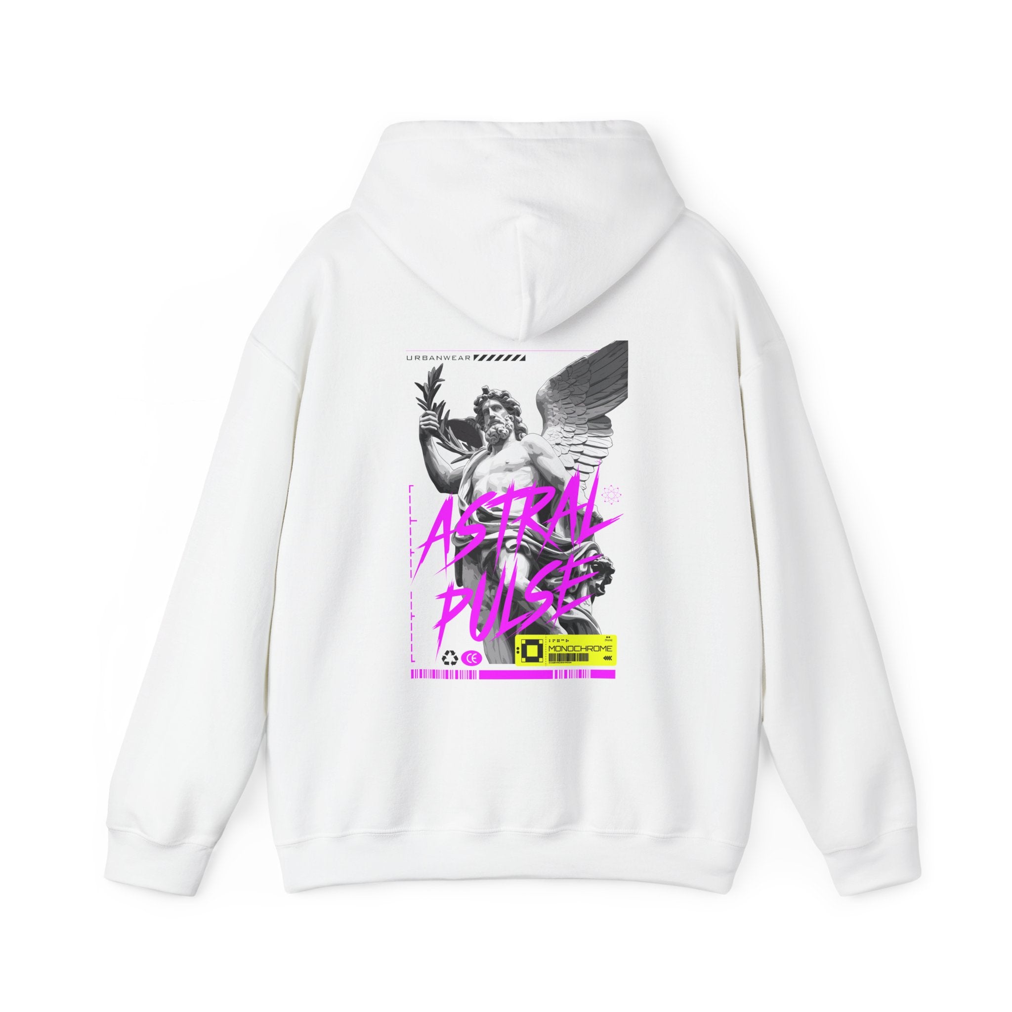 Astral Pulse Unisex Heavy Blend Hoodie - Retro Graphic Sweatshirt