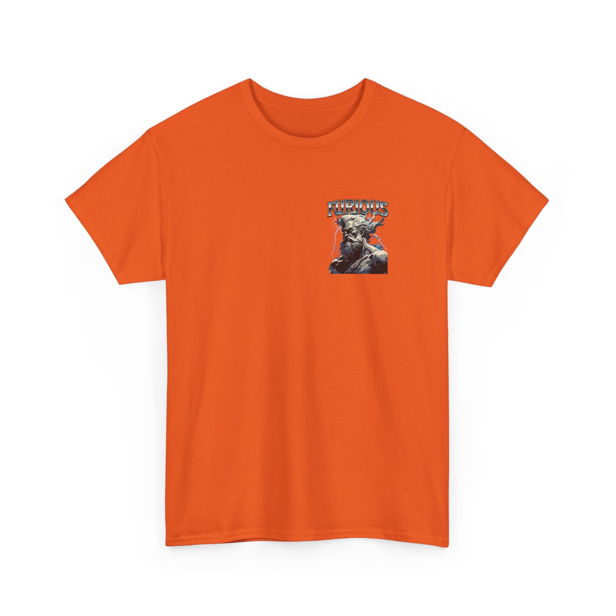 Furious God Unisex Heavy Cotton Tee - Bold Graphic Design for Casual Wear