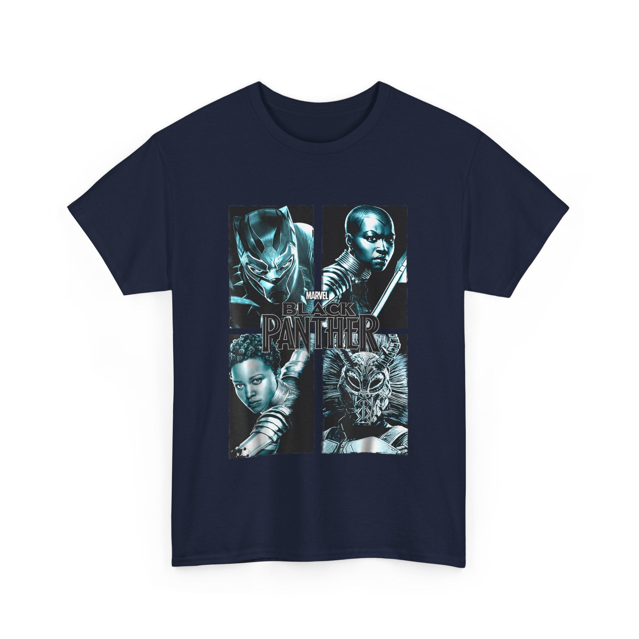 Black Panther Graphic Unisex Heavy Cotton Tee - Marvel Superhero T-Shirt