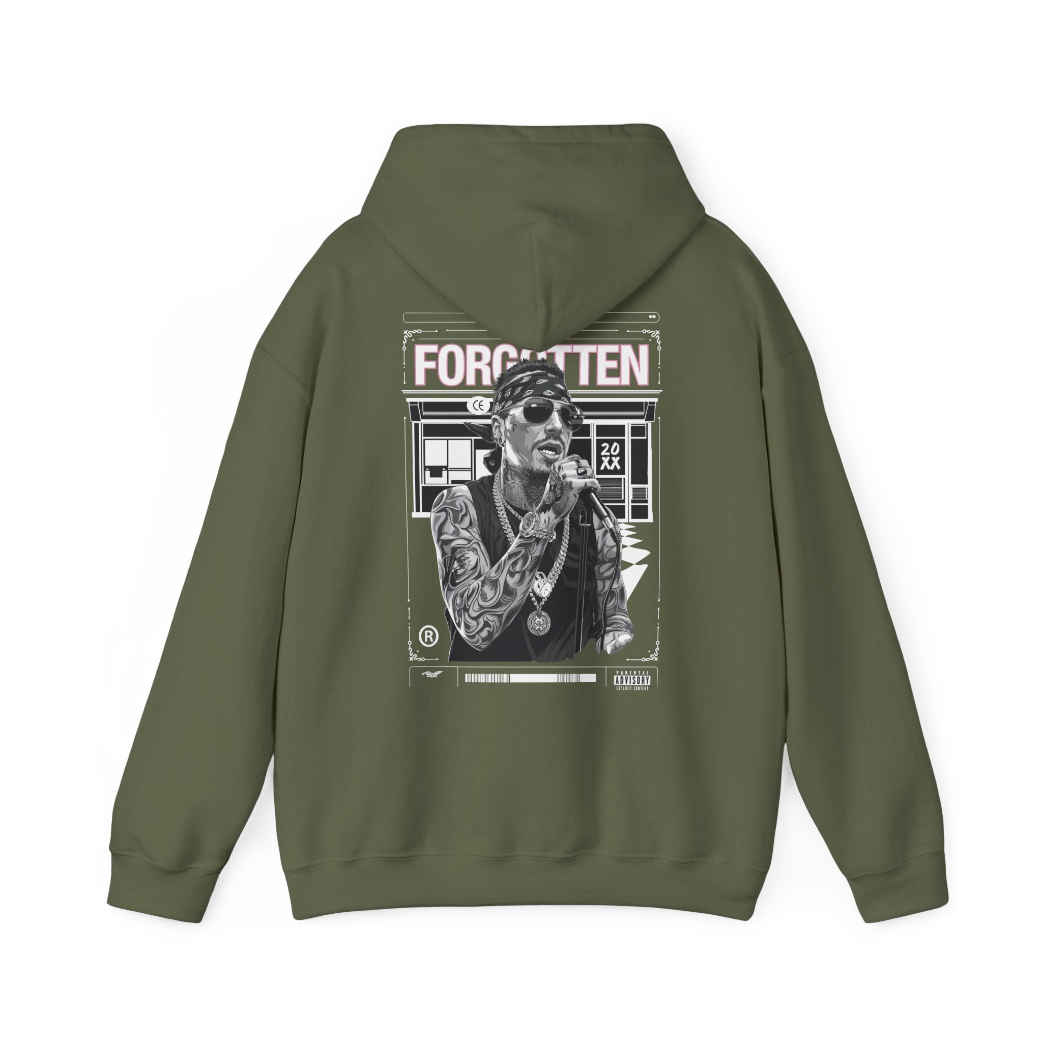 Unisex Heavy Blend™ Hooded Sweatshirt - 'Forgotten' Artwork for Music Lovers