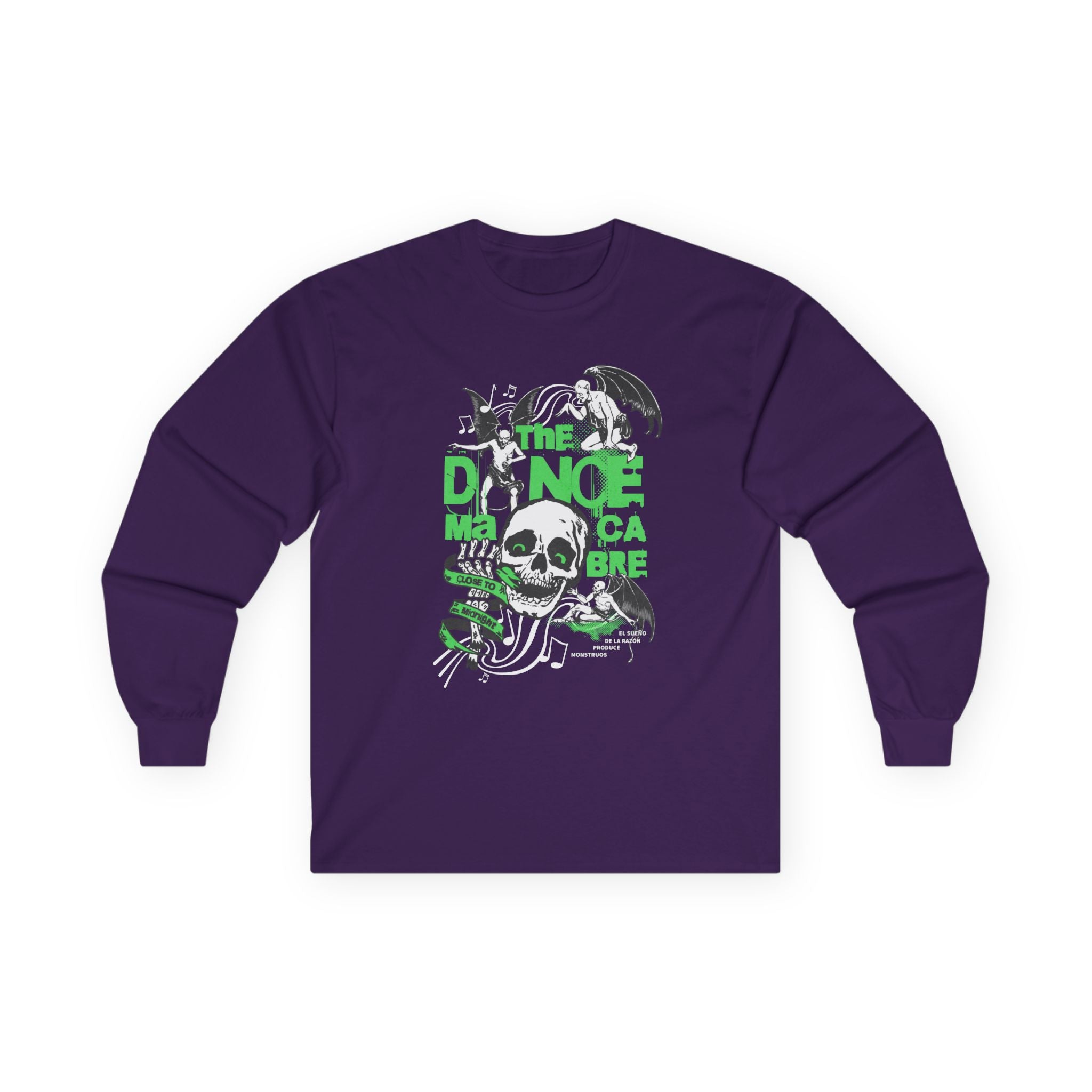 Dance Macabre Unisex Long Sleeve Tee - Halloween & Party Vibes.