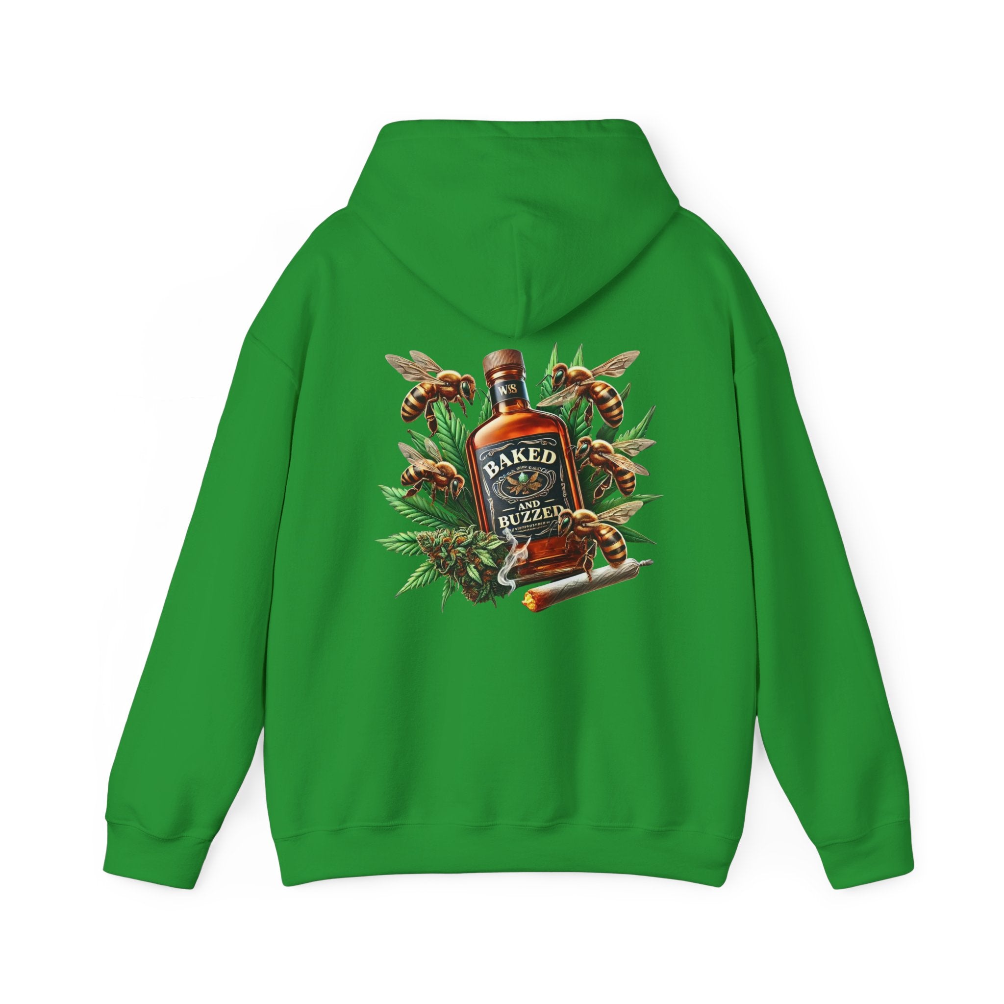 Baked And Buzzed Whiskey And Bees Unisex Hoodie