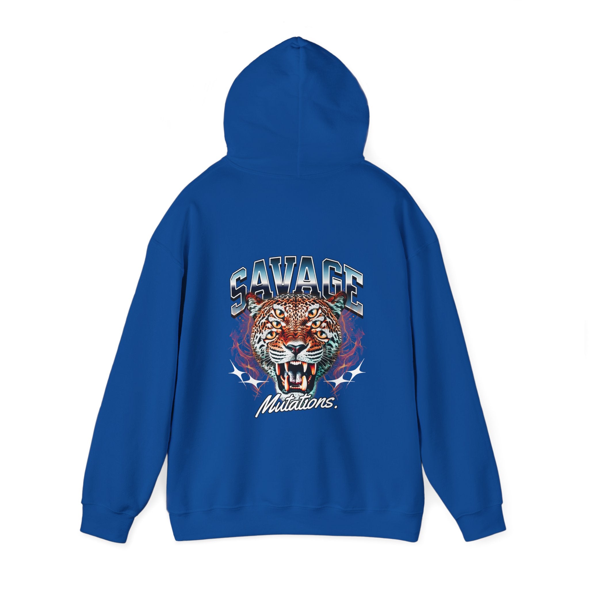 Savage Tiger Unisex Heavy Blend Hooded Sweatshirt - Bold Graphic Design for Animal Lovers
