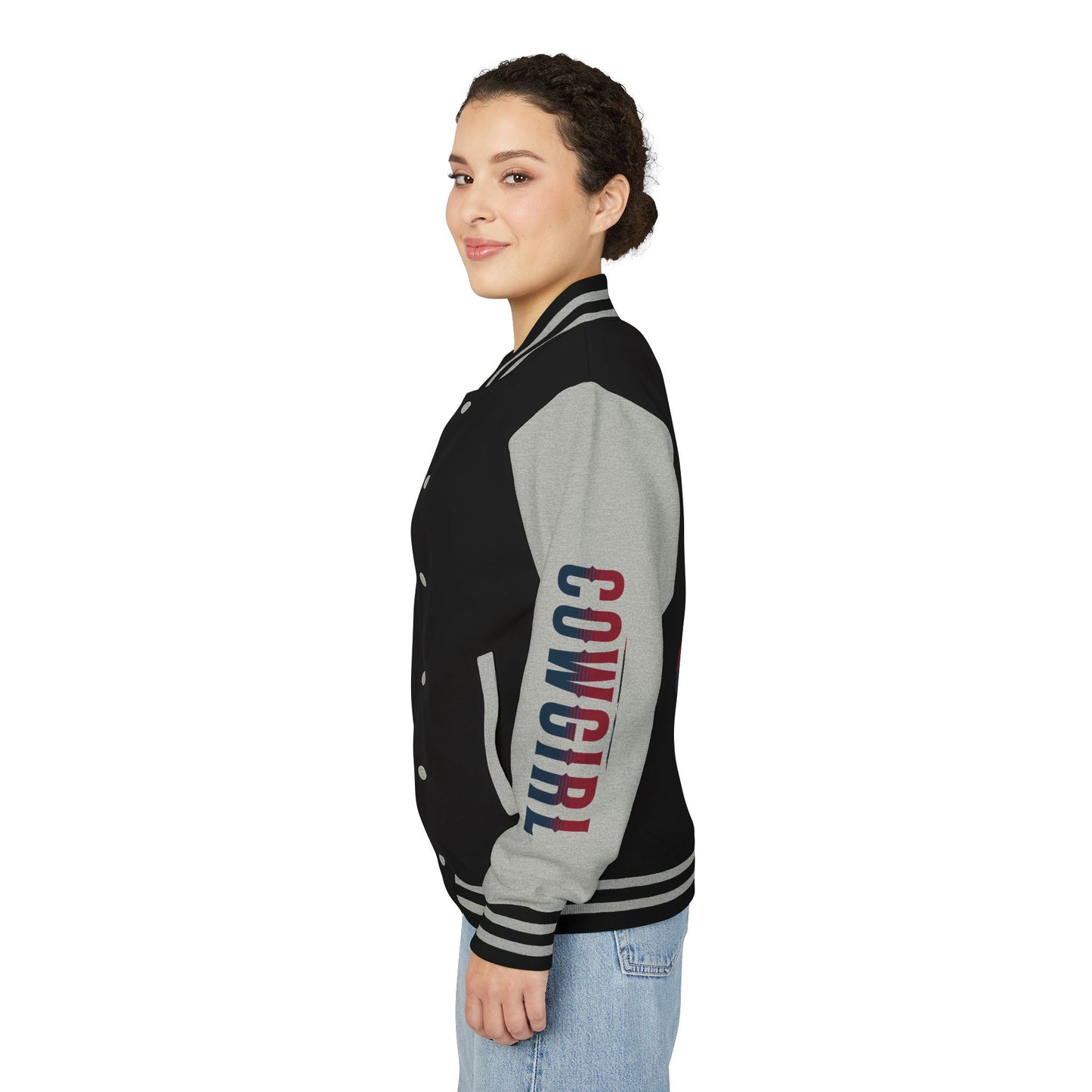 American Cowgirl Unisex Heavyweight Letterman Jacket - Vintage Style