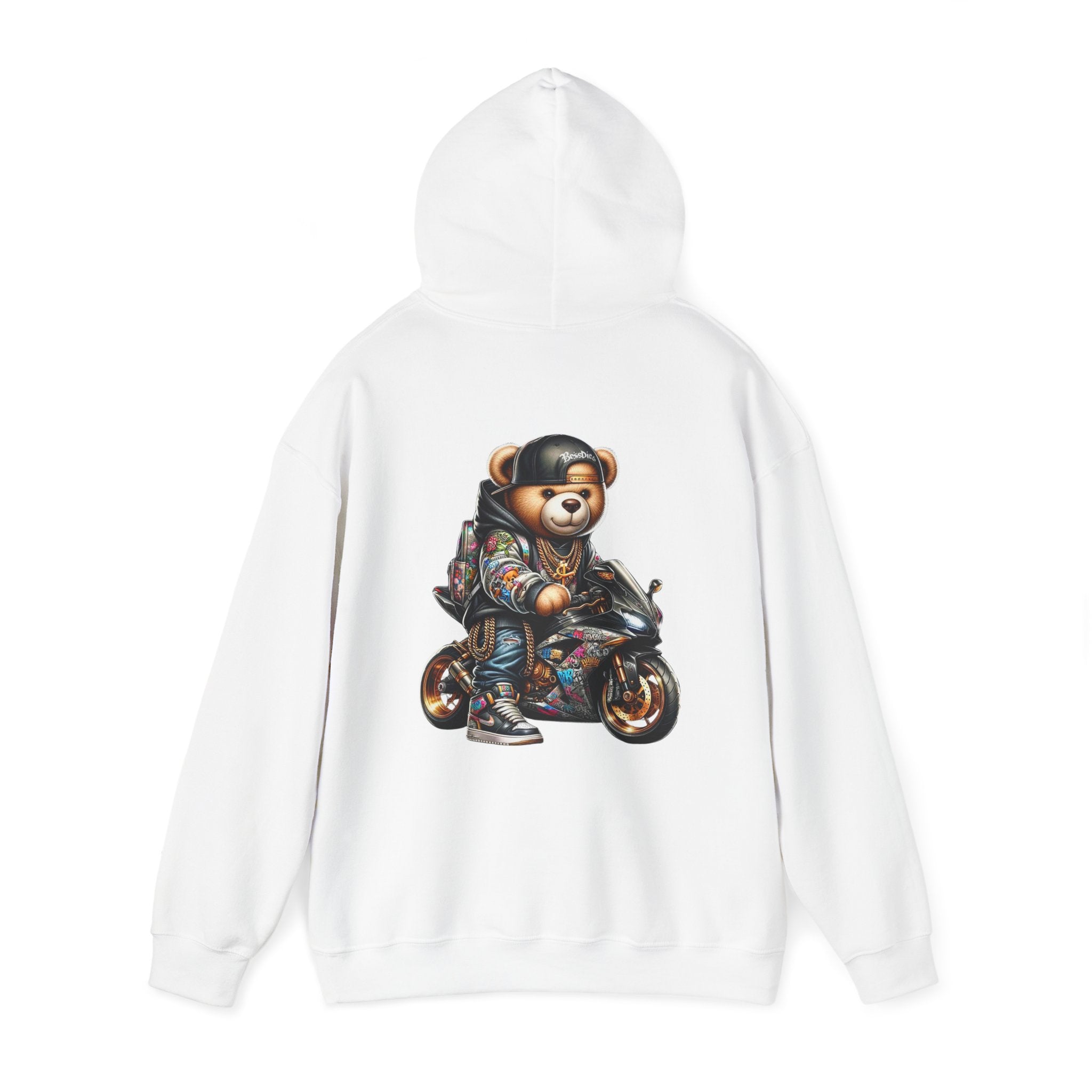 Gangsta Biker Teddy Bear Unisex Hoodie