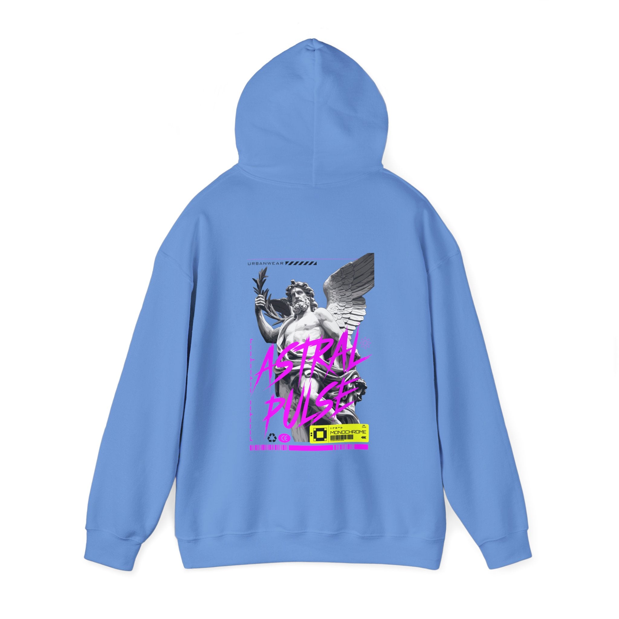 Astral Pulse Unisex Heavy Blend Hoodie - Retro Graphic Sweatshirt