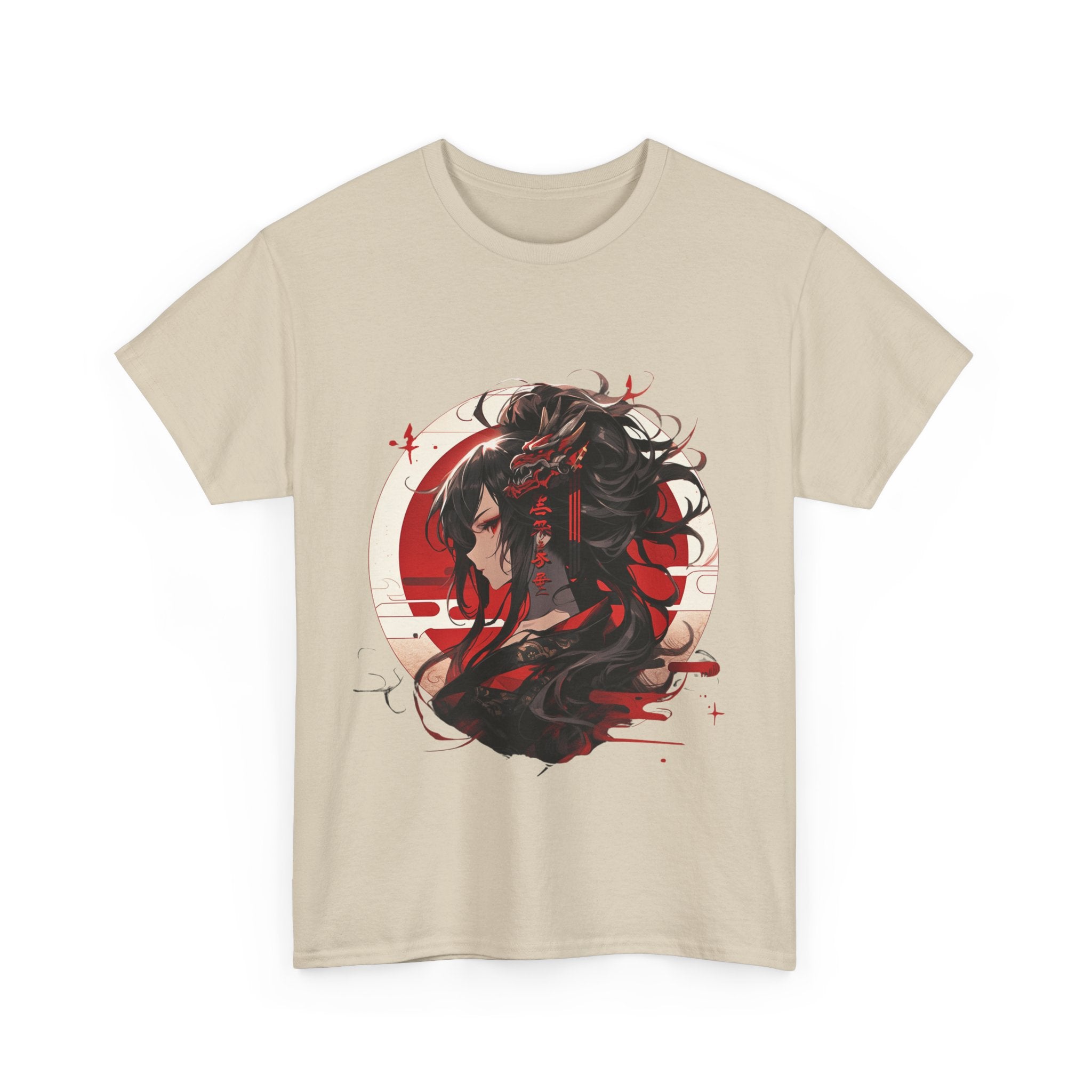 Anime Dragon Girl Unisex Heavy Cotton Tee