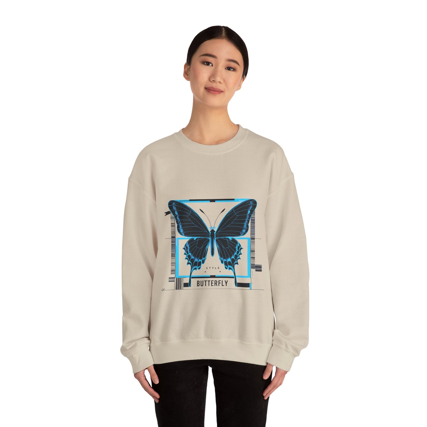 Stylish Butterfly Graphic Unisex Sweatshirt - Dream in Color