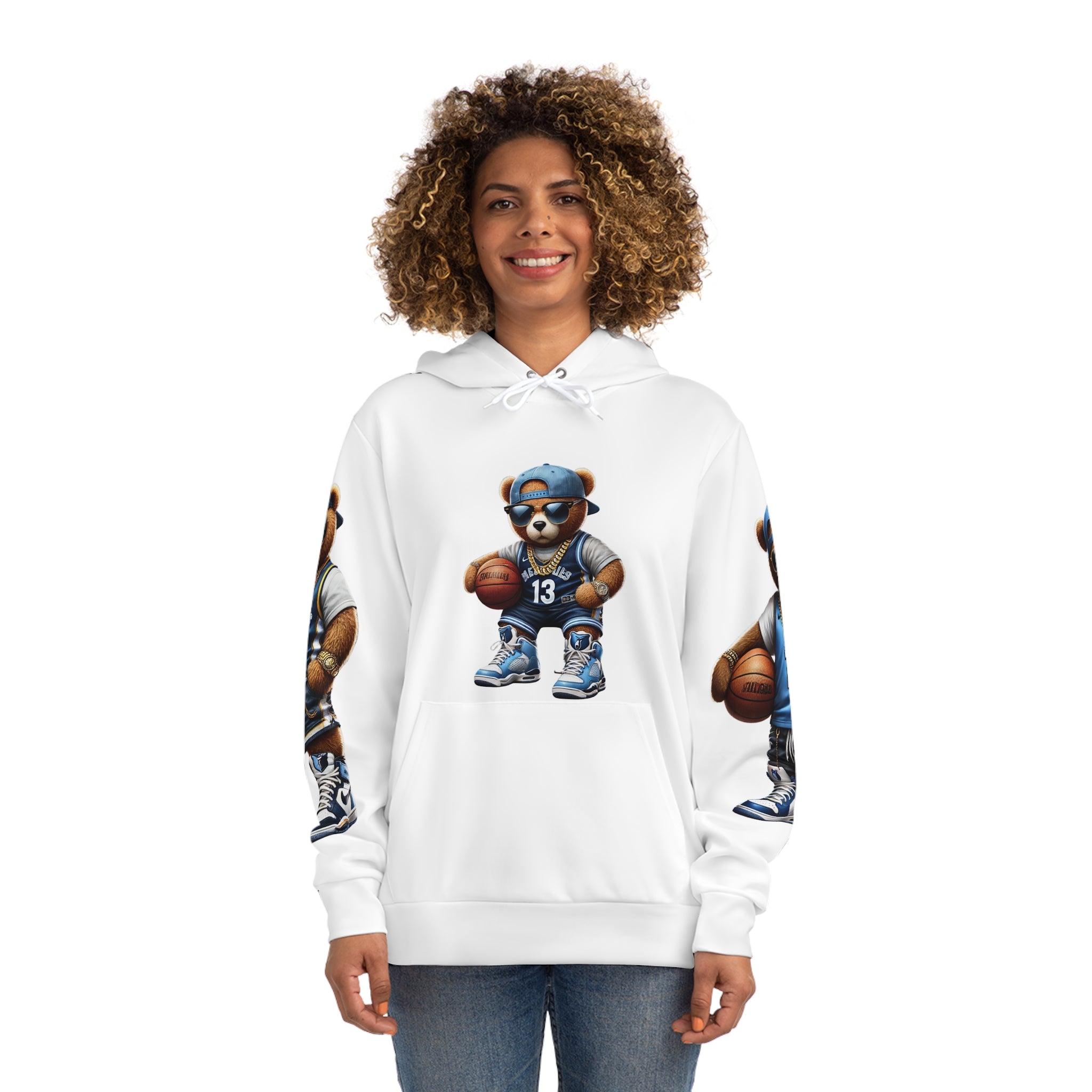 Basketball Teddy Fashion Hoodie (AOP)