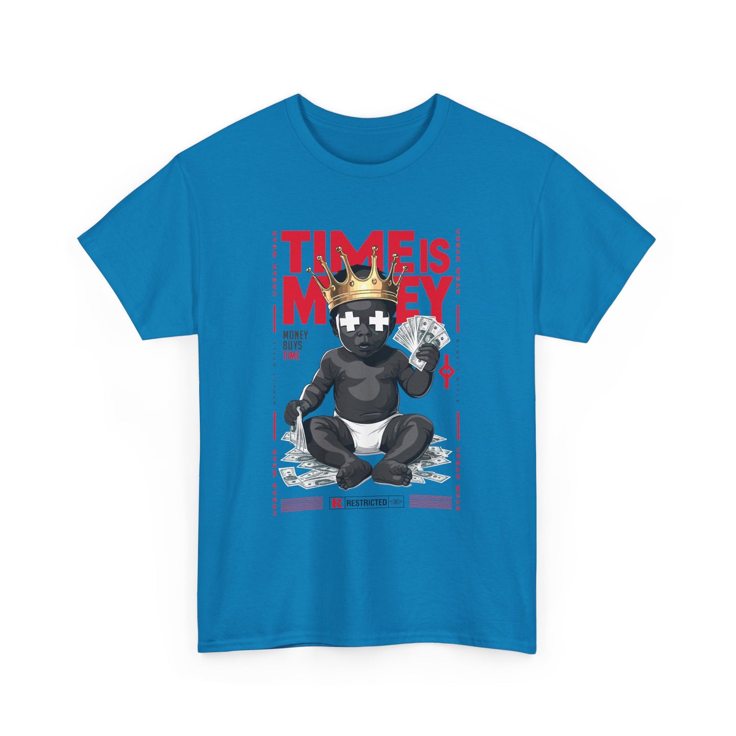 Time is Money Unisex Heavy Cotton Tee - Urban Streetwear Graphic Shirt