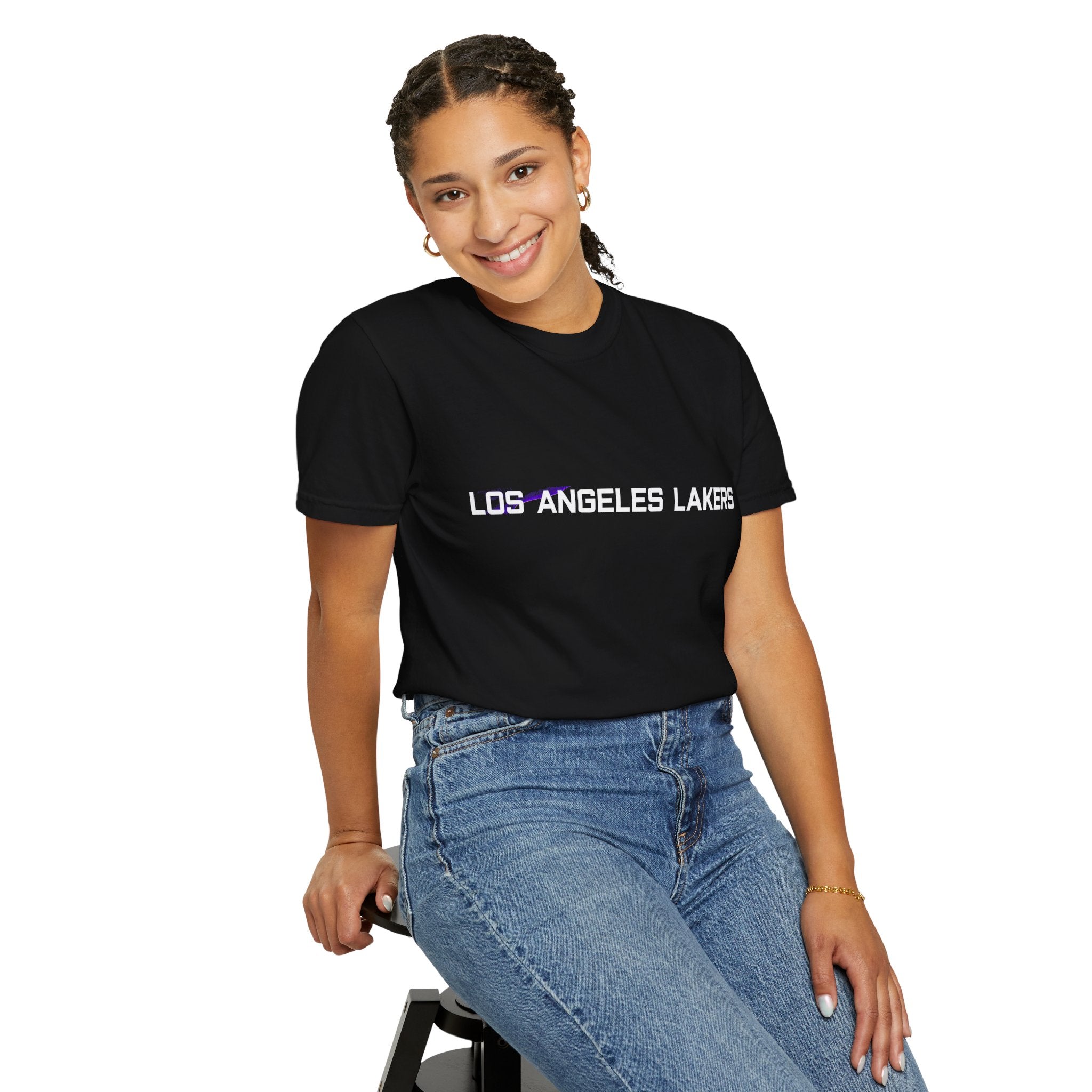 Unisex Lakers Graphic T-Shirt - Celebrate Team Spirit with Carmelo Anthony Design