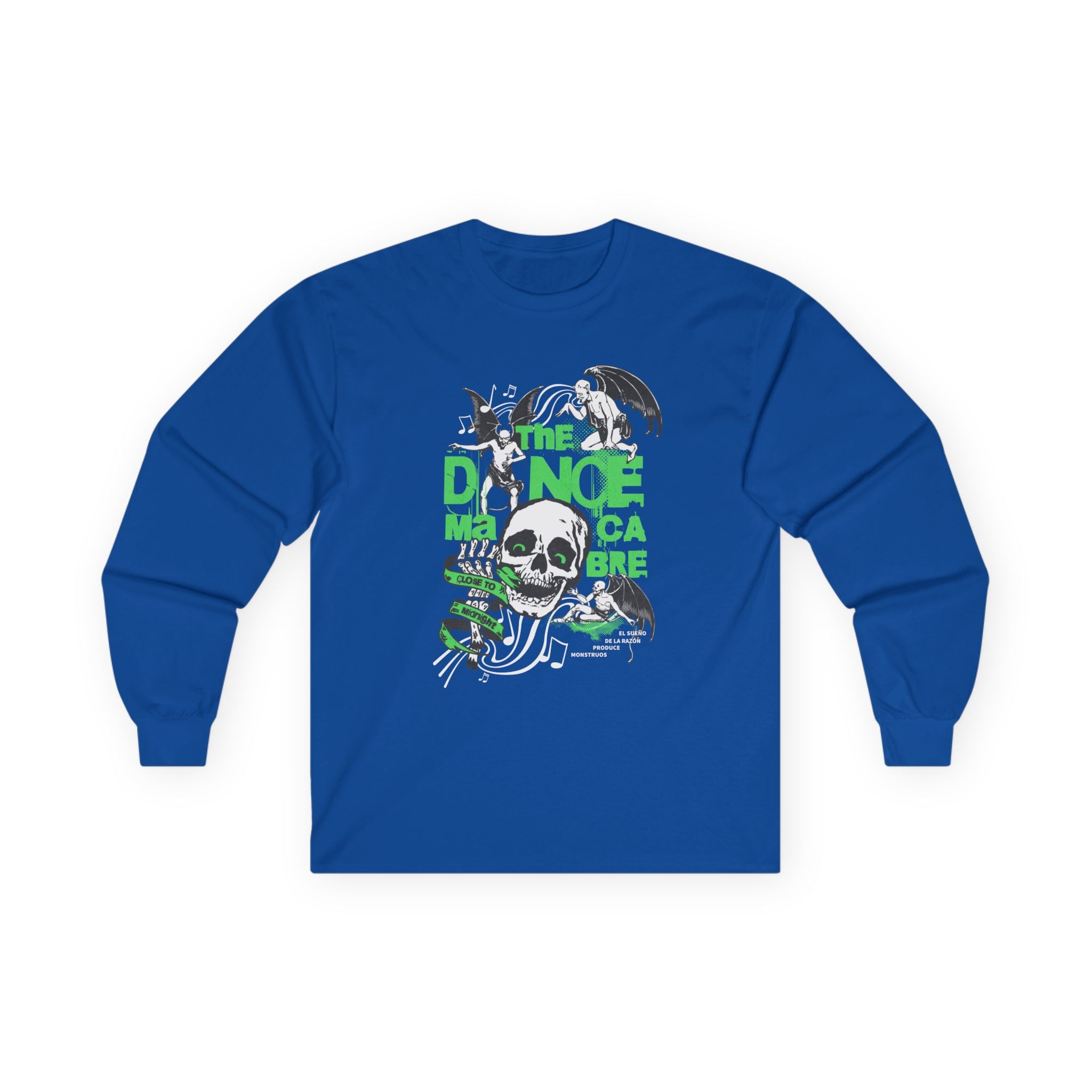 Dance Macabre Unisex Long Sleeve Tee - Halloween & Party Vibes.