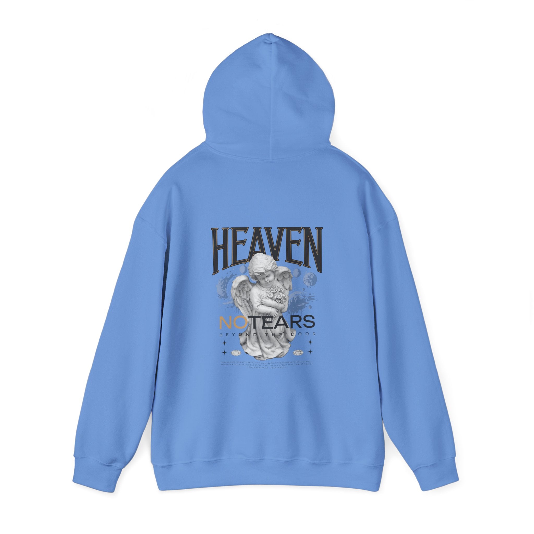 Heaven No Tears Unisex Heavy Blend Hoodie - Cozy Spiritual Sweatshirt