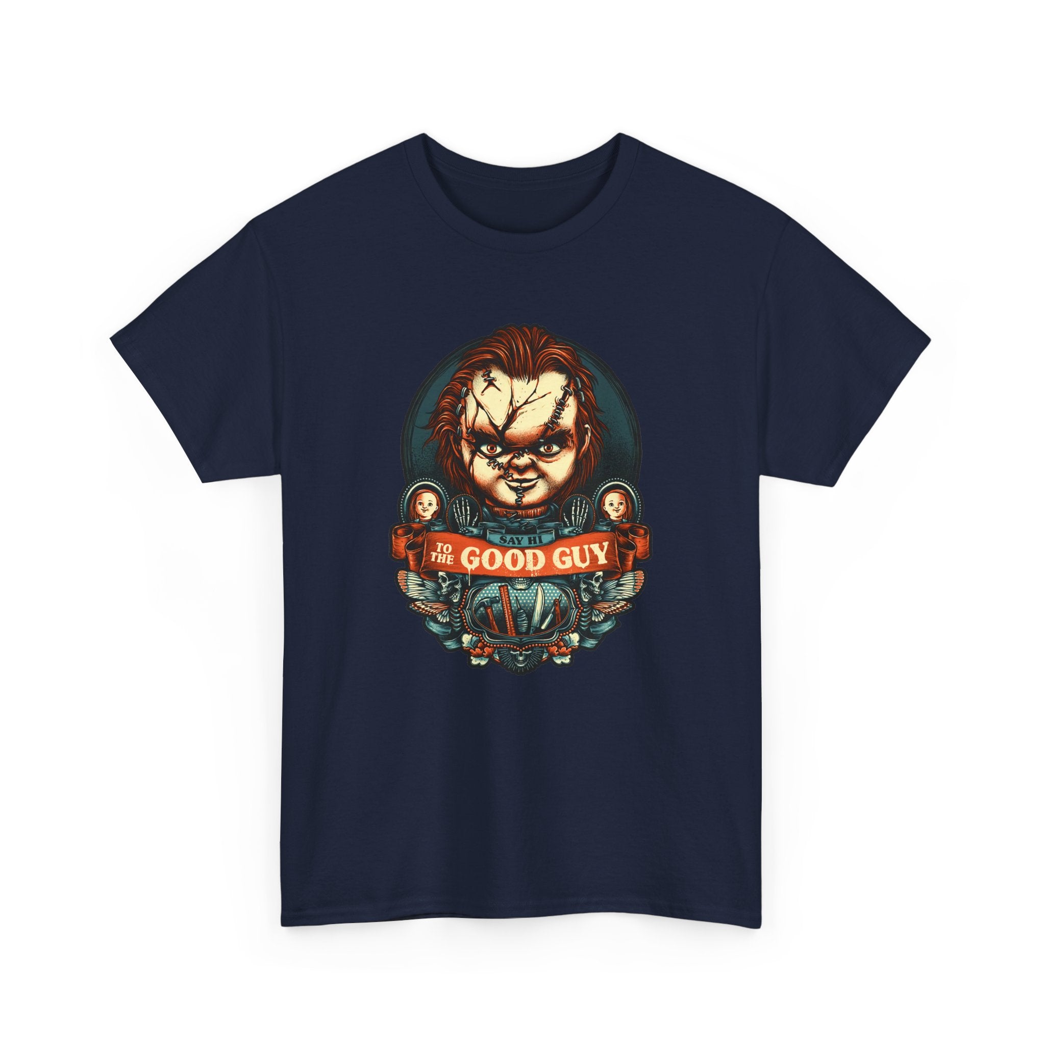 Chucky 'Good Guy' Unisex Heavy Cotton Tee - Horror Movie Fan Apparel