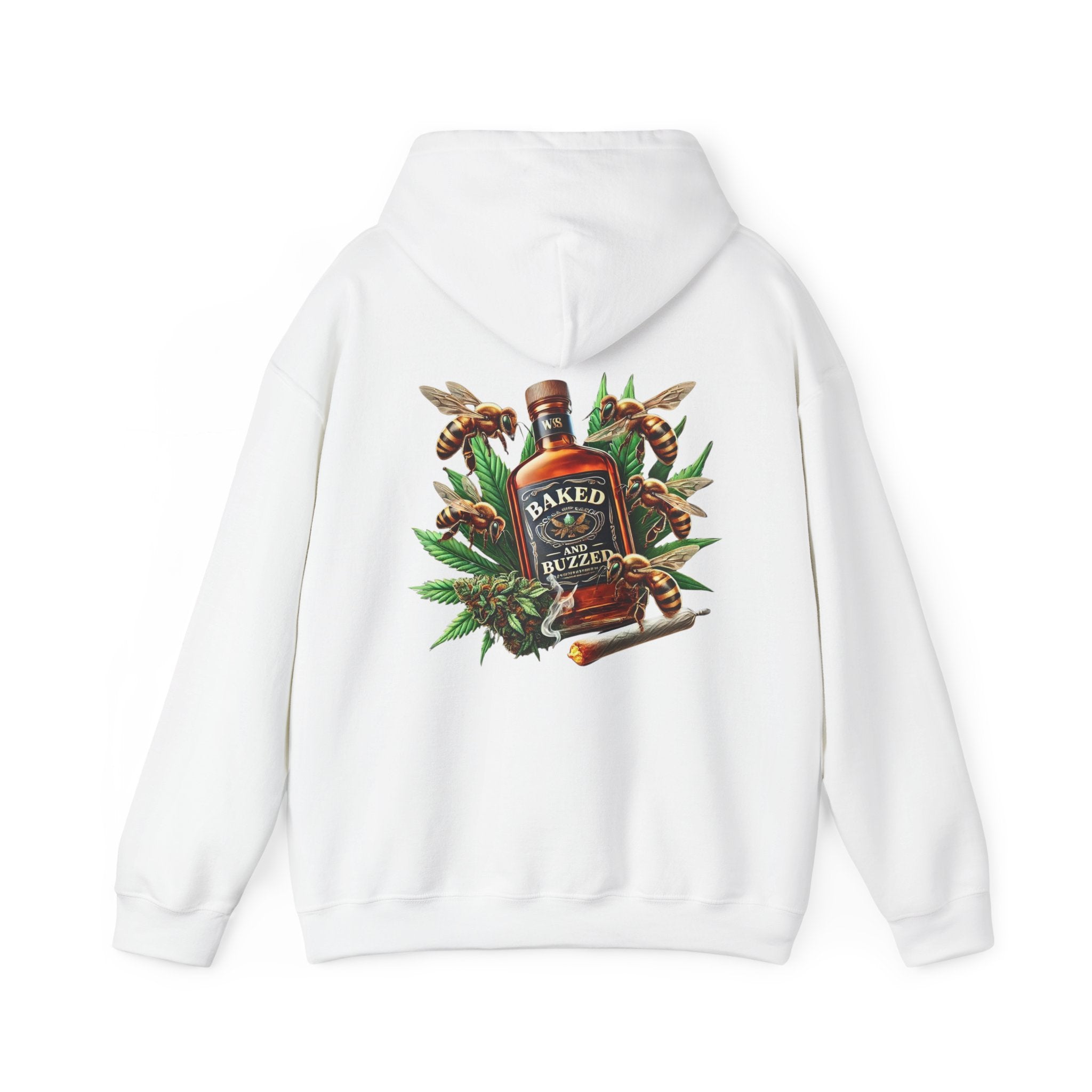 Baked And Buzzed Whiskey And Bees Unisex Hoodie