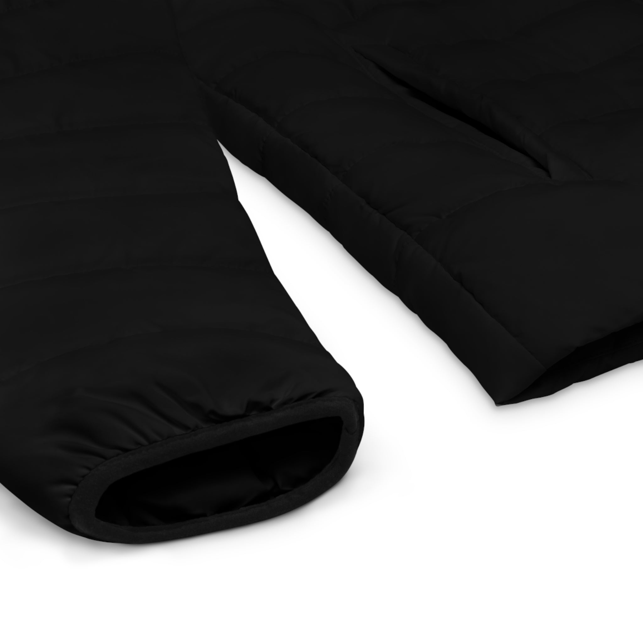Men's Artistic Puffer Jacket - Bold Graphic Design for Winter Adventures