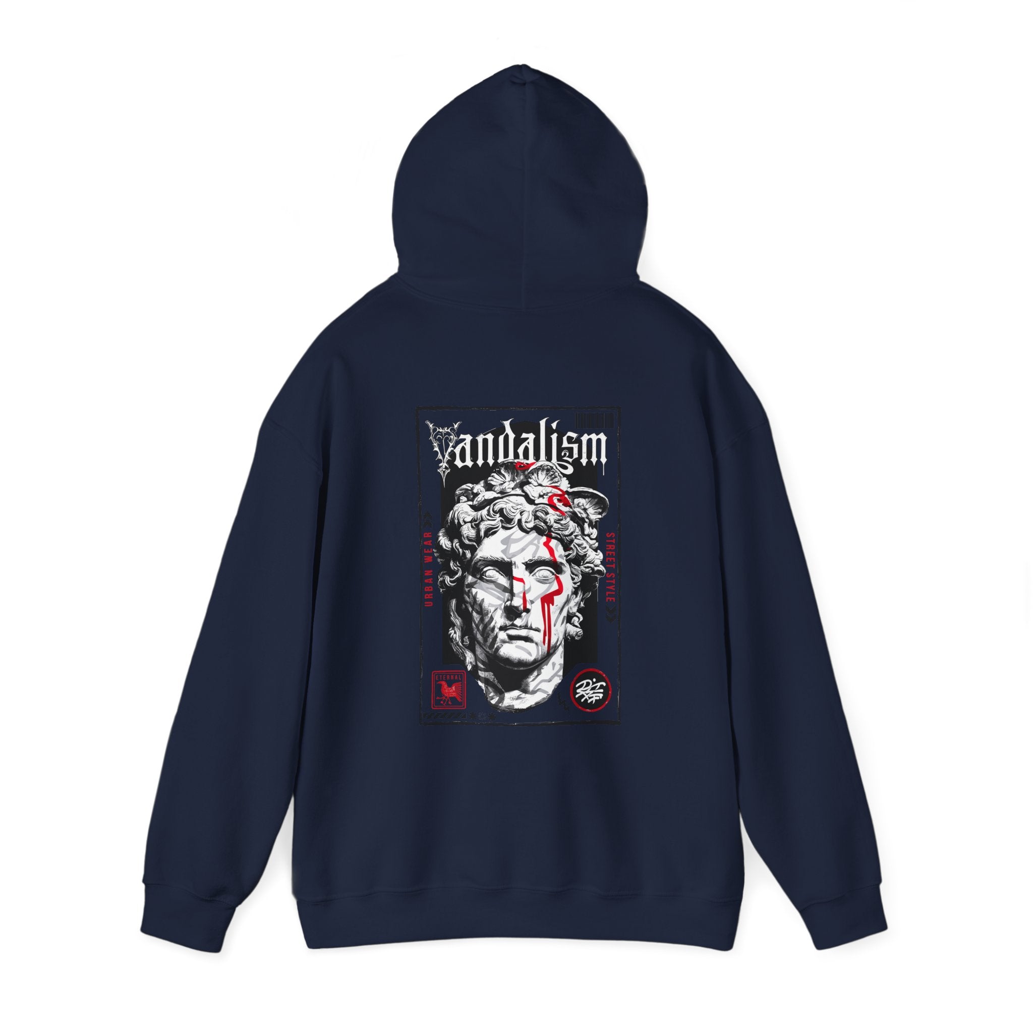 Unisex Heavy Blend™ Hooded Sweatshirt - Artistic Streetwear with Bold Graphic Design