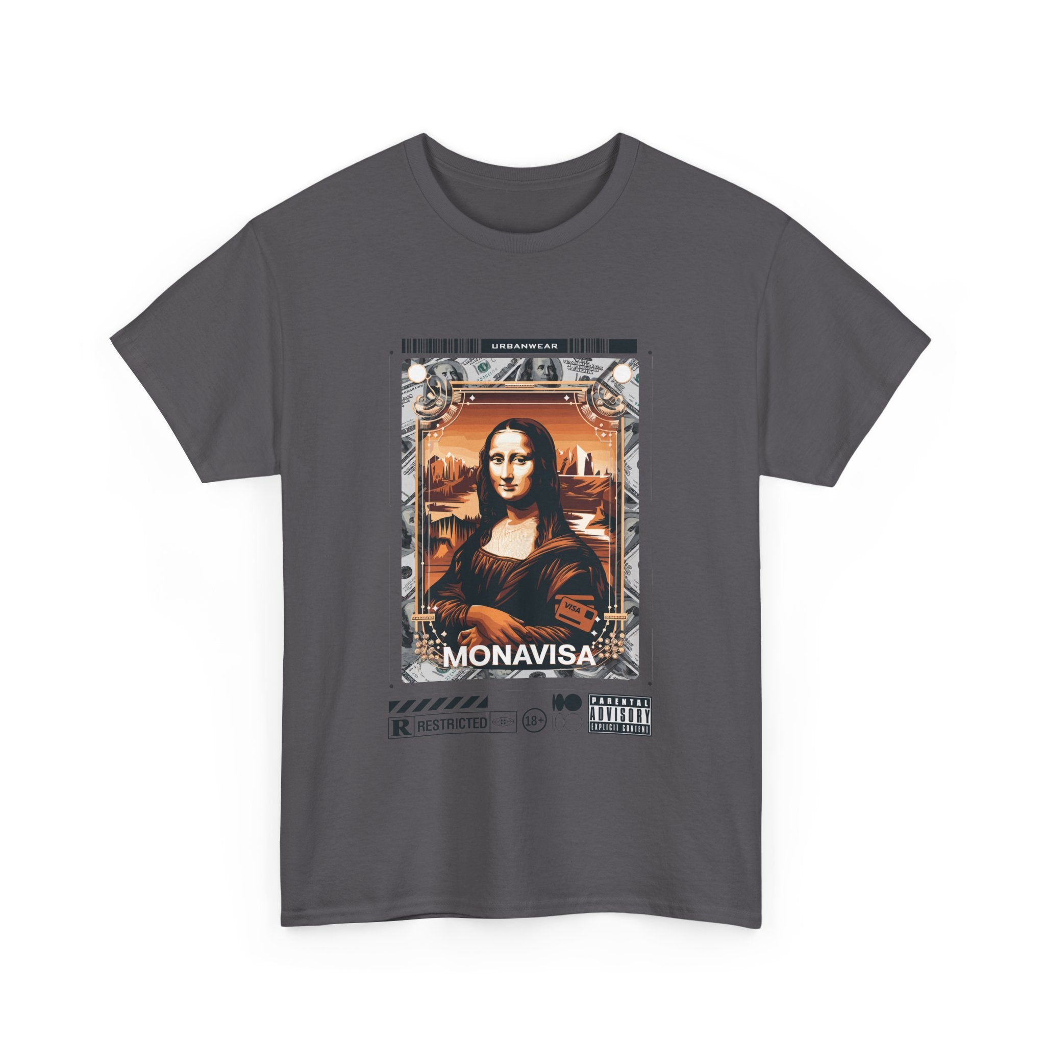 Mona Lisa Inspired Unisex Heavy Cotton Tee - Art Lover's Statement Shirt