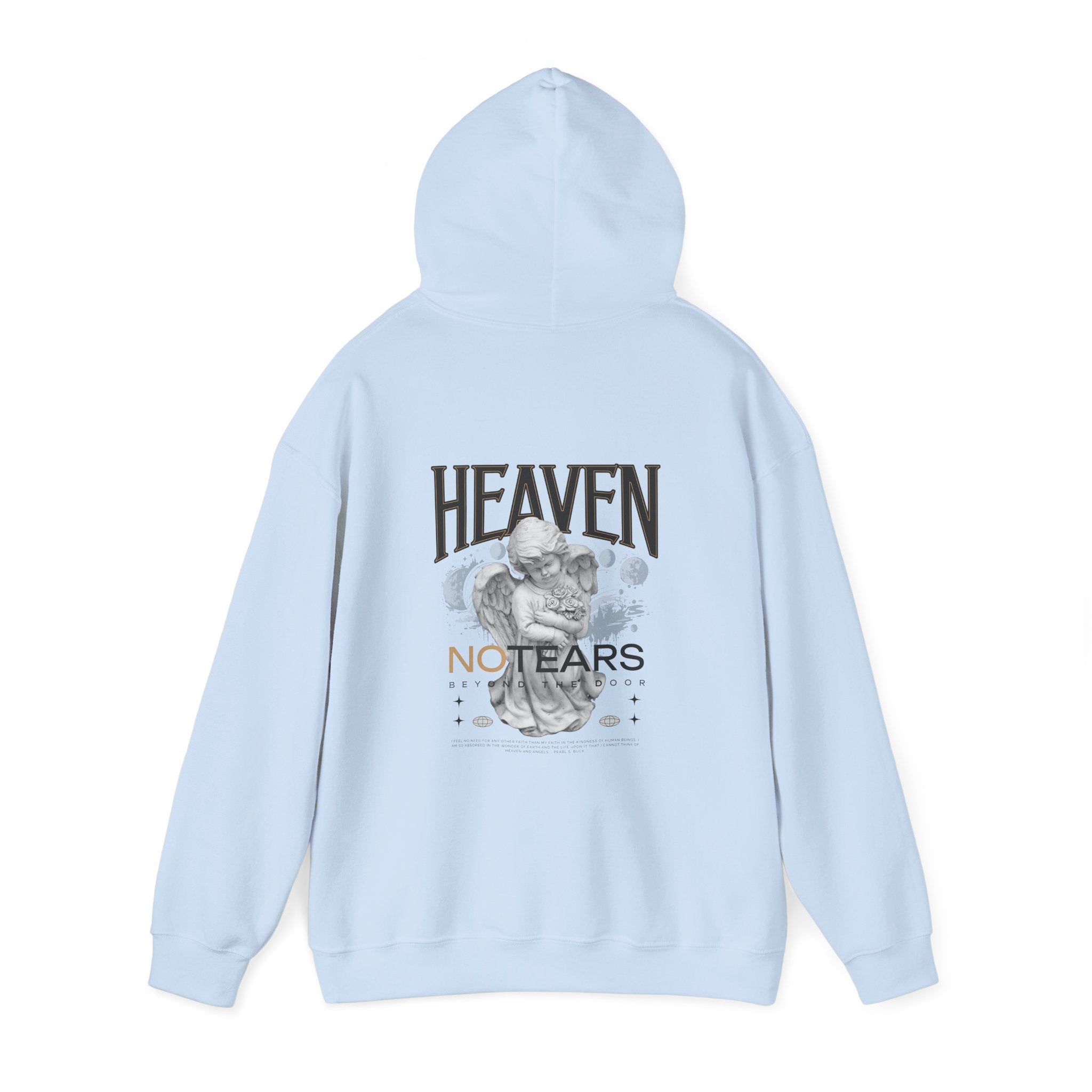Heaven No Tears Unisex Heavy Blend Hoodie - Cozy Spiritual Sweatshirt