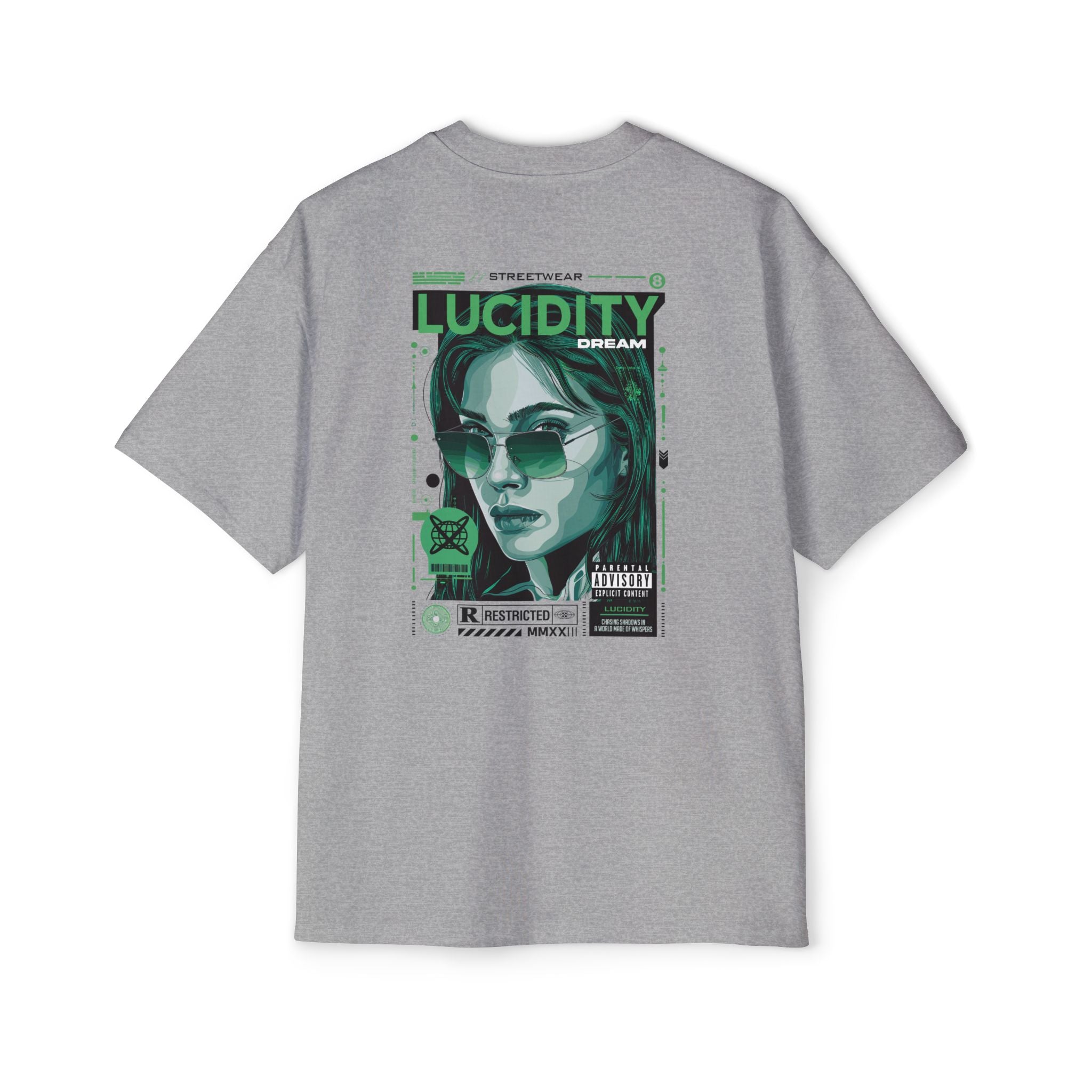 Heavy Oversized Tee with Lucidity Dream Graphic - Casual Streetwear