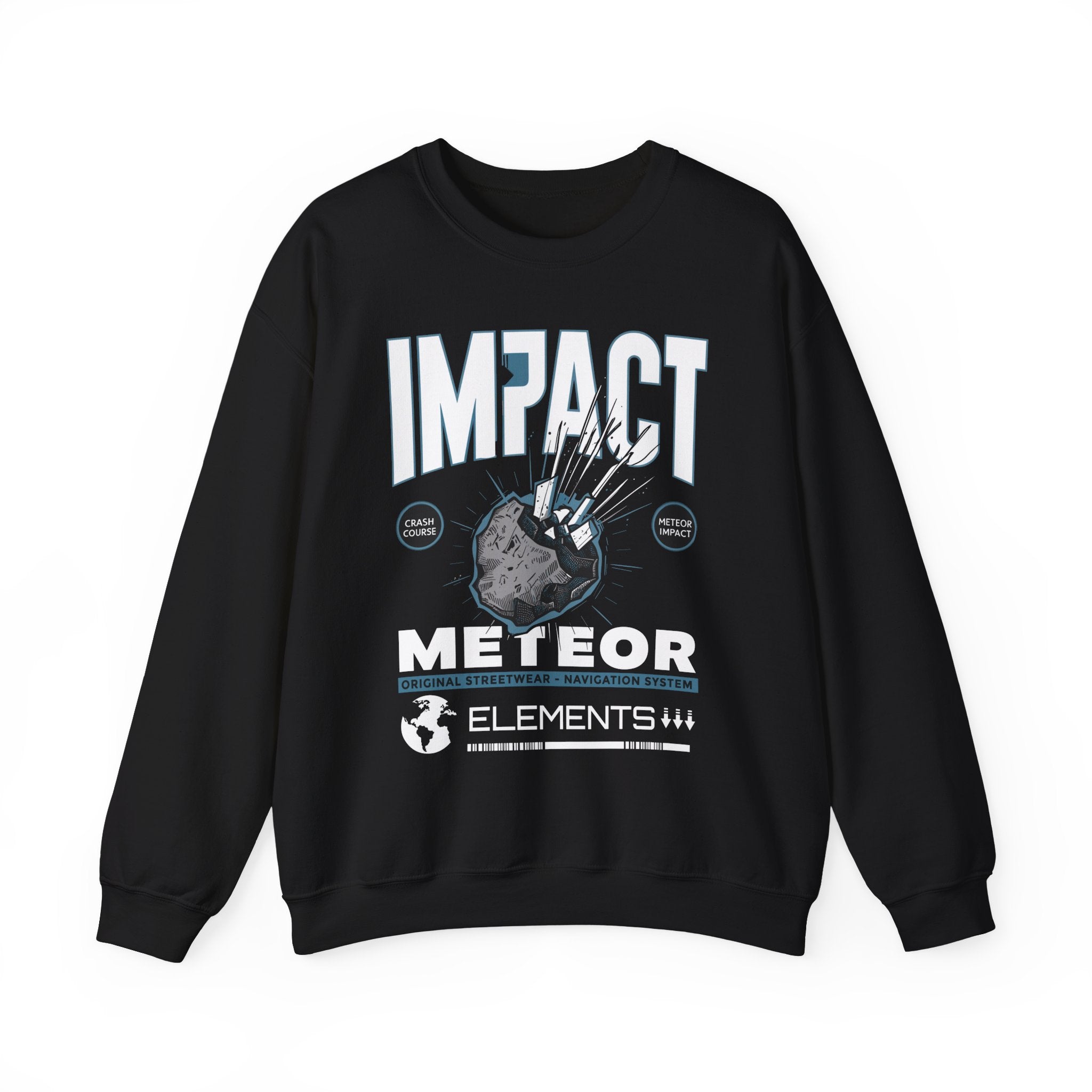Impact Meteor Unisex Crewneck Sweatshirt - Casual Streetwear for Space Lovers