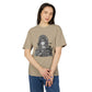 Vintage-Inspired Unisex Heavy Faded Tee with Artistic Design