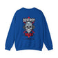 Skull Art Crewneck Sweatshirt – Destroy My Trust Design | Unisex Heavy Blend™