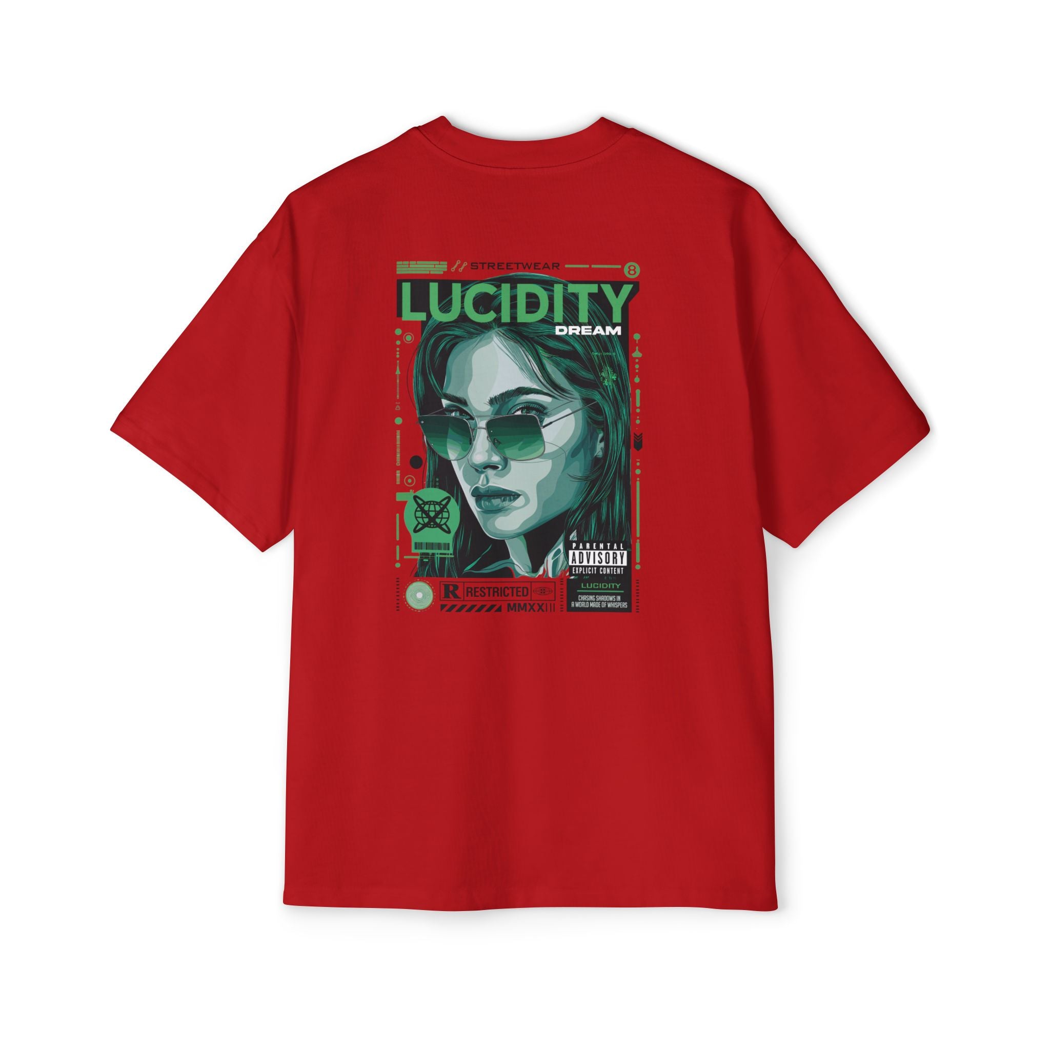 Heavy Oversized Tee with Lucidity Dream Graphic - Casual Streetwear