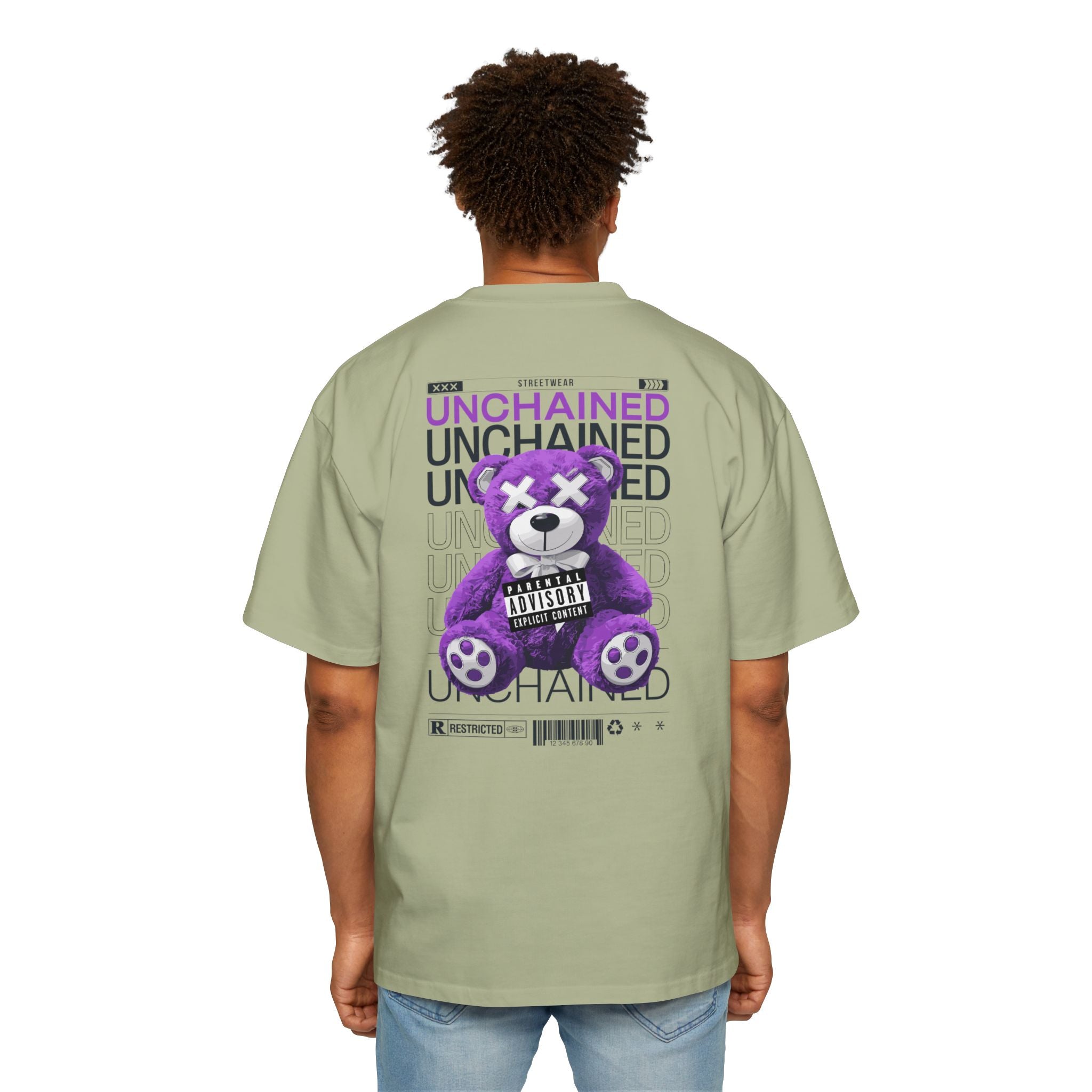 Unchained Bear Graphic Tee - Oversized Streetwear T-Shirt