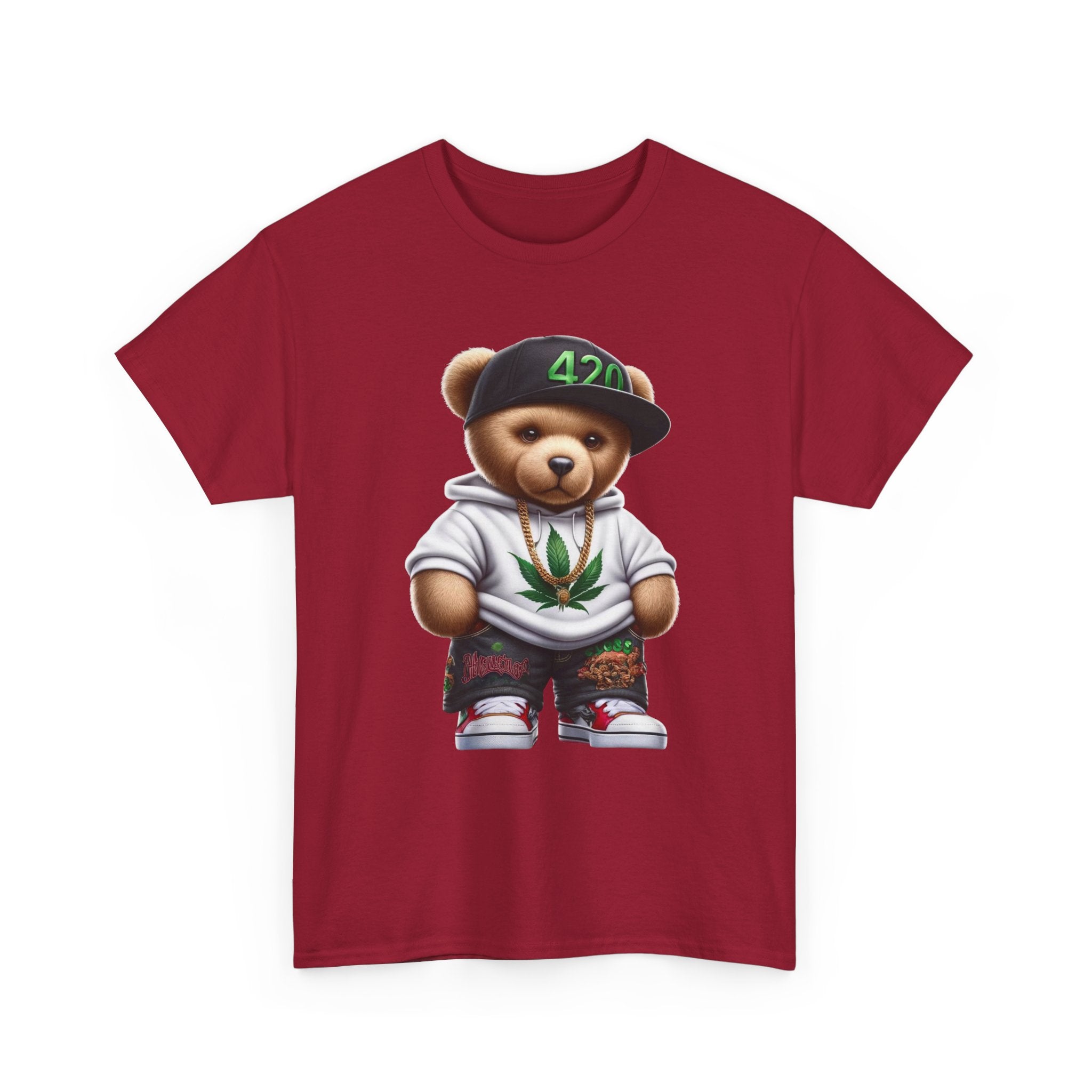 Gangsta Teddy Bear Unisex Heavy Cotton Tee