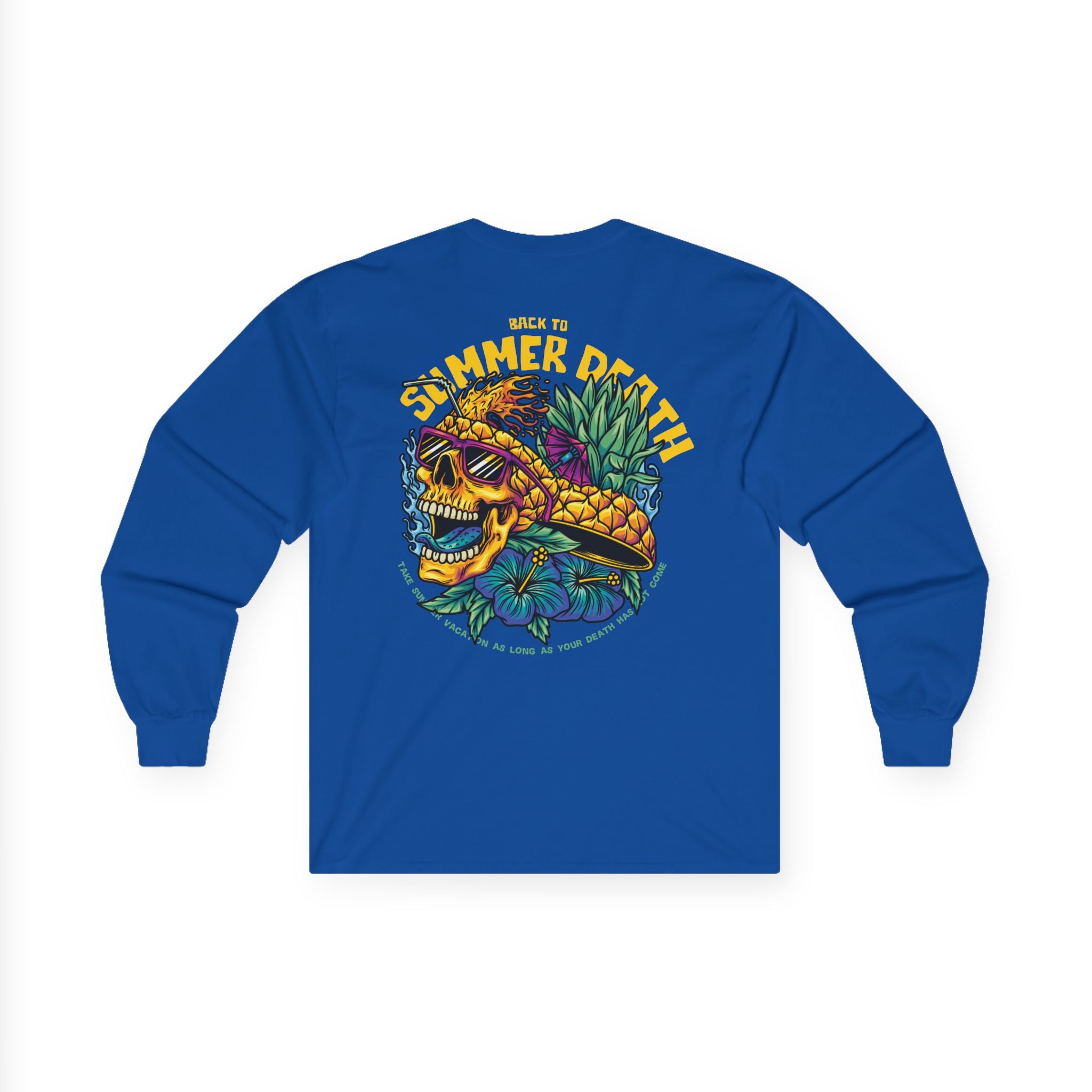 Summer Vibes Skull Long Sleeve Tee - Unisex Ultra Cotton