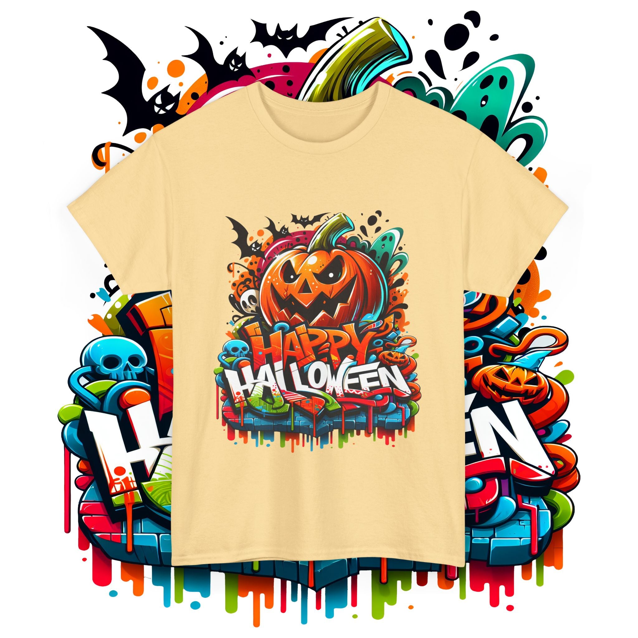 Happy Halloween Unisex Heavy Cotton Tee