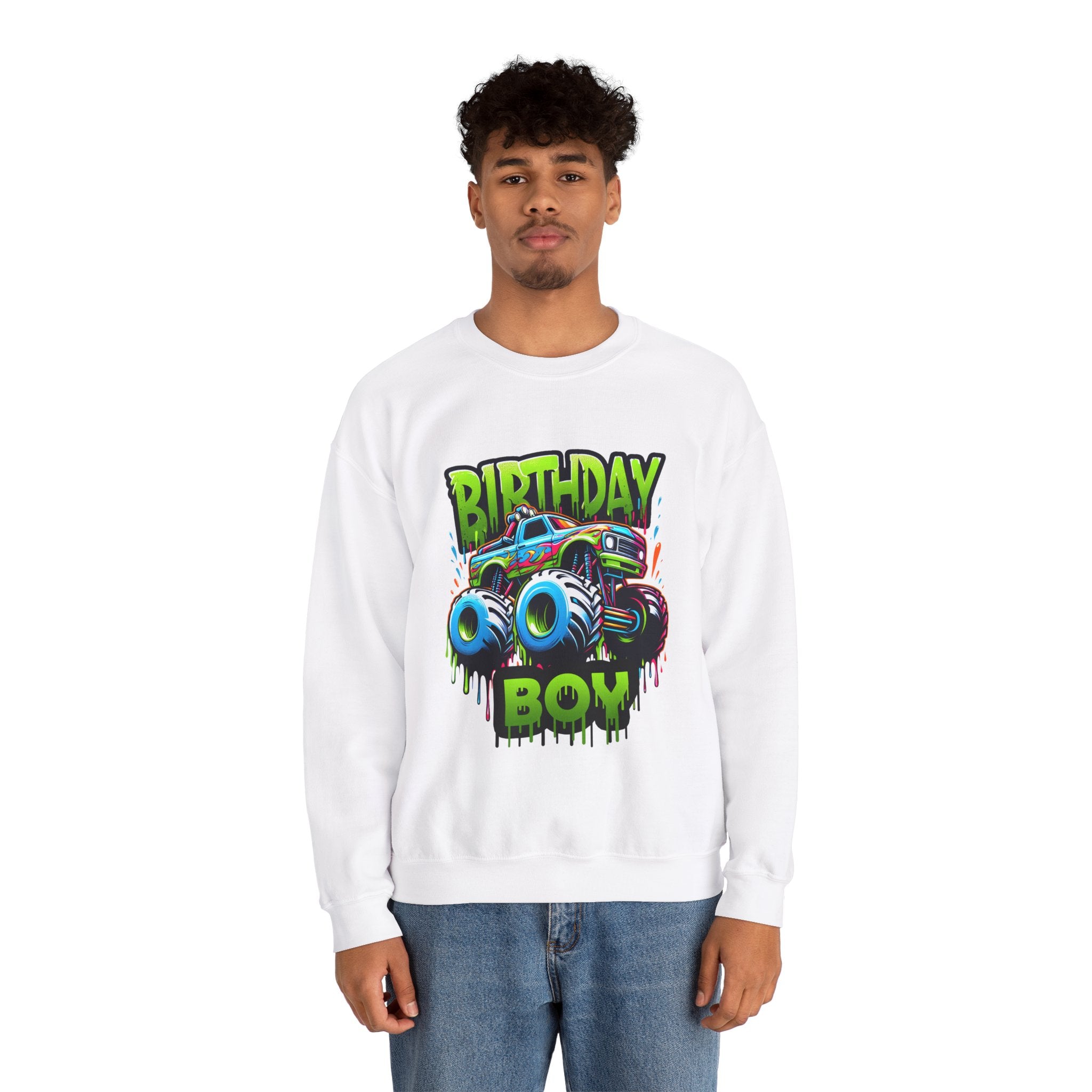 Birthday Boy Monster Truck Unisex Sweatshirt