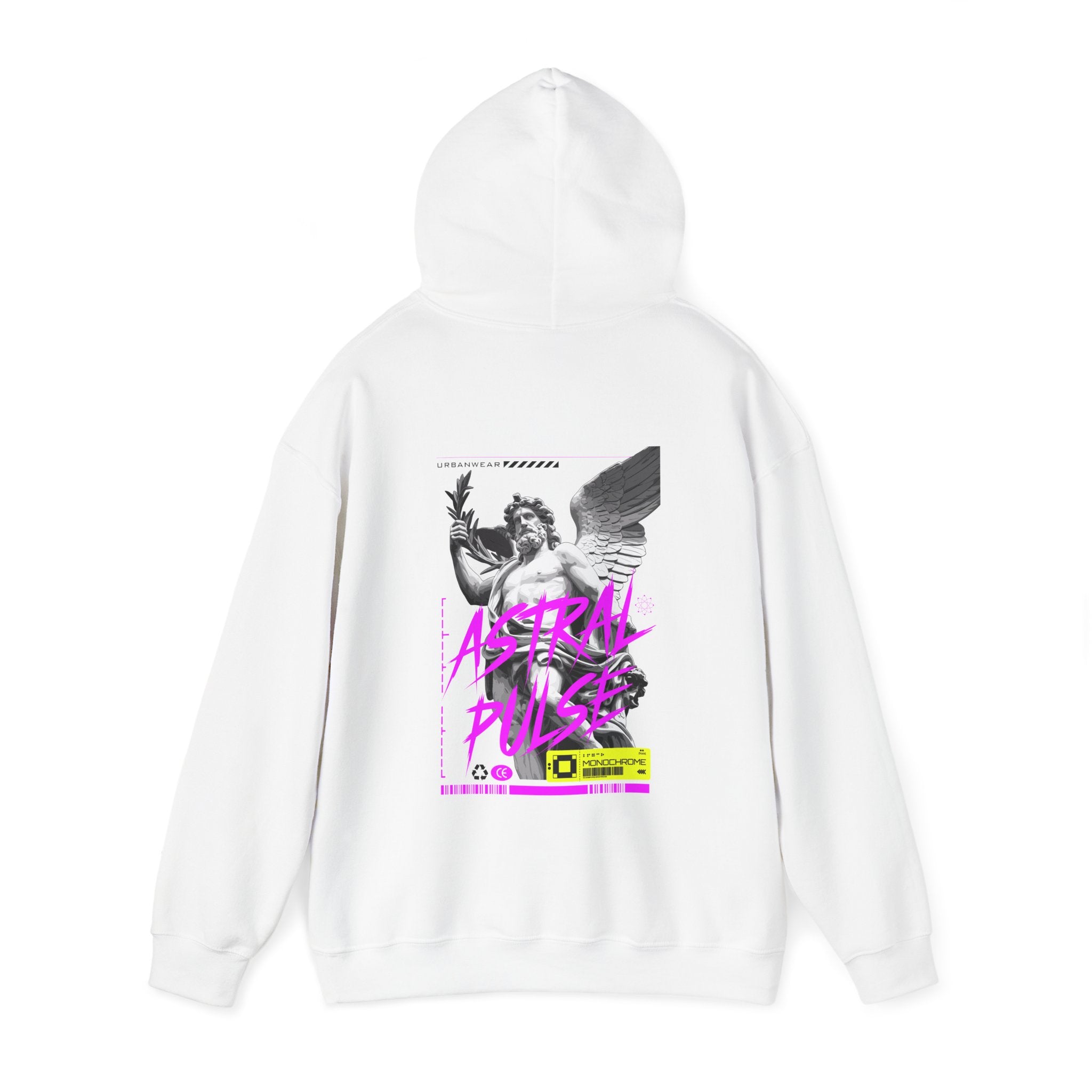 Astral Pulse Unisex Heavy Blend Hoodie - Retro Graphic Sweatshirt