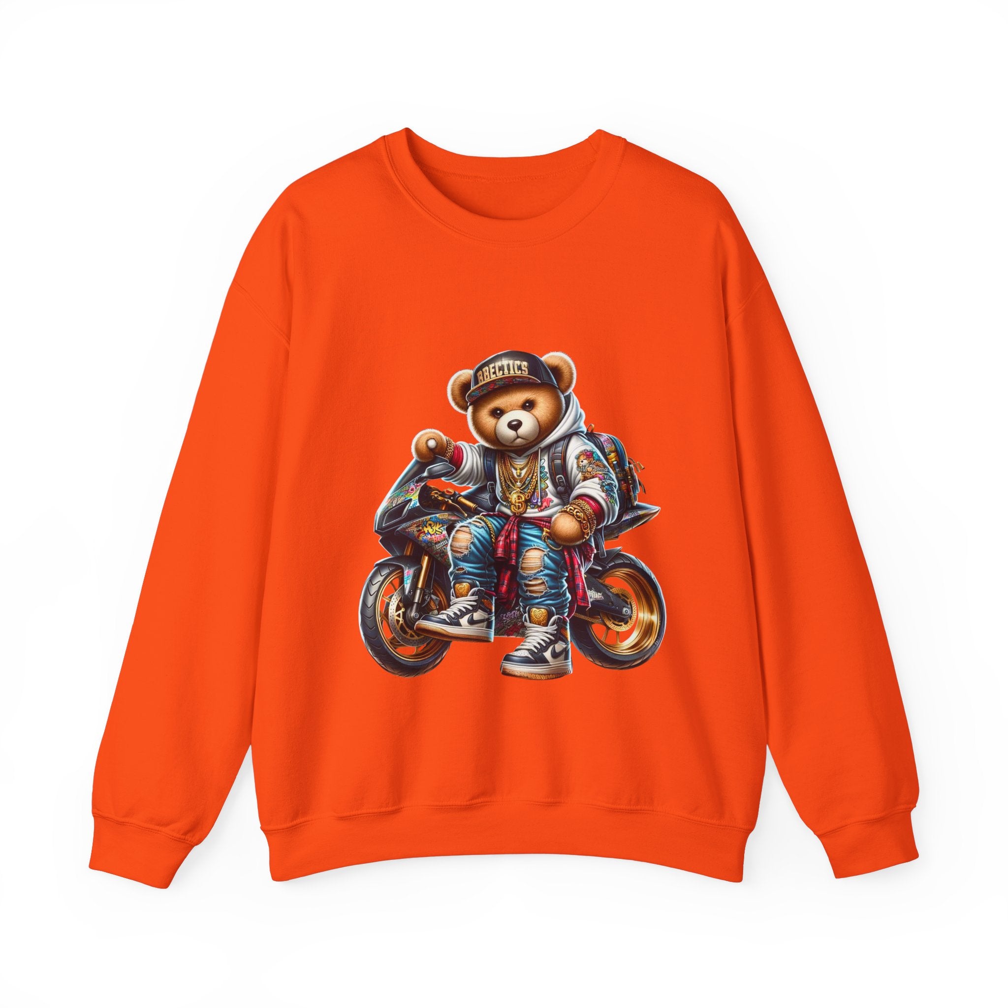 Gangsta Biker Teddy Bear Unisex Sweatshirt