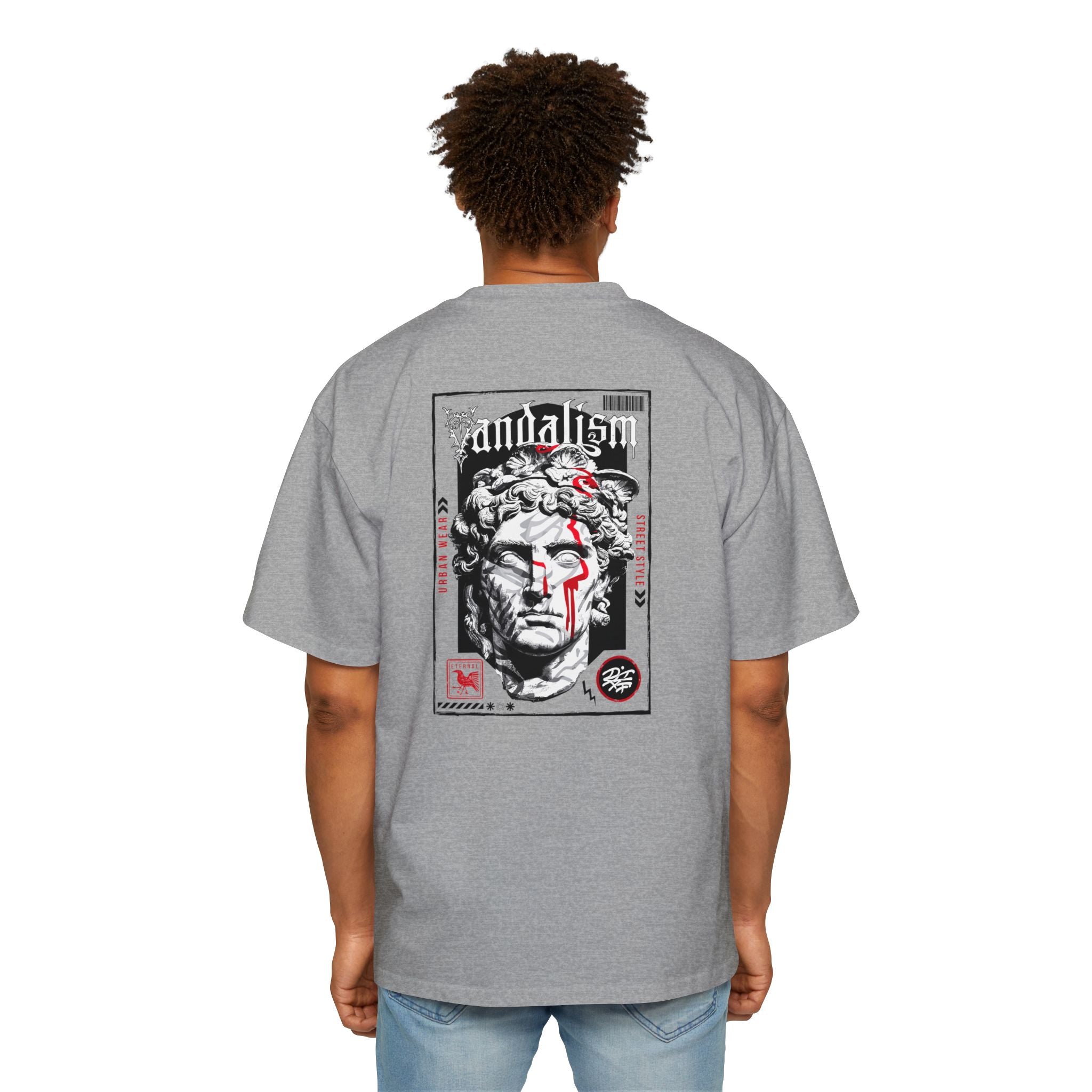 Urban Vandalism Oversized Tee - Stylish Graphic Tee for Streetwear Lovers