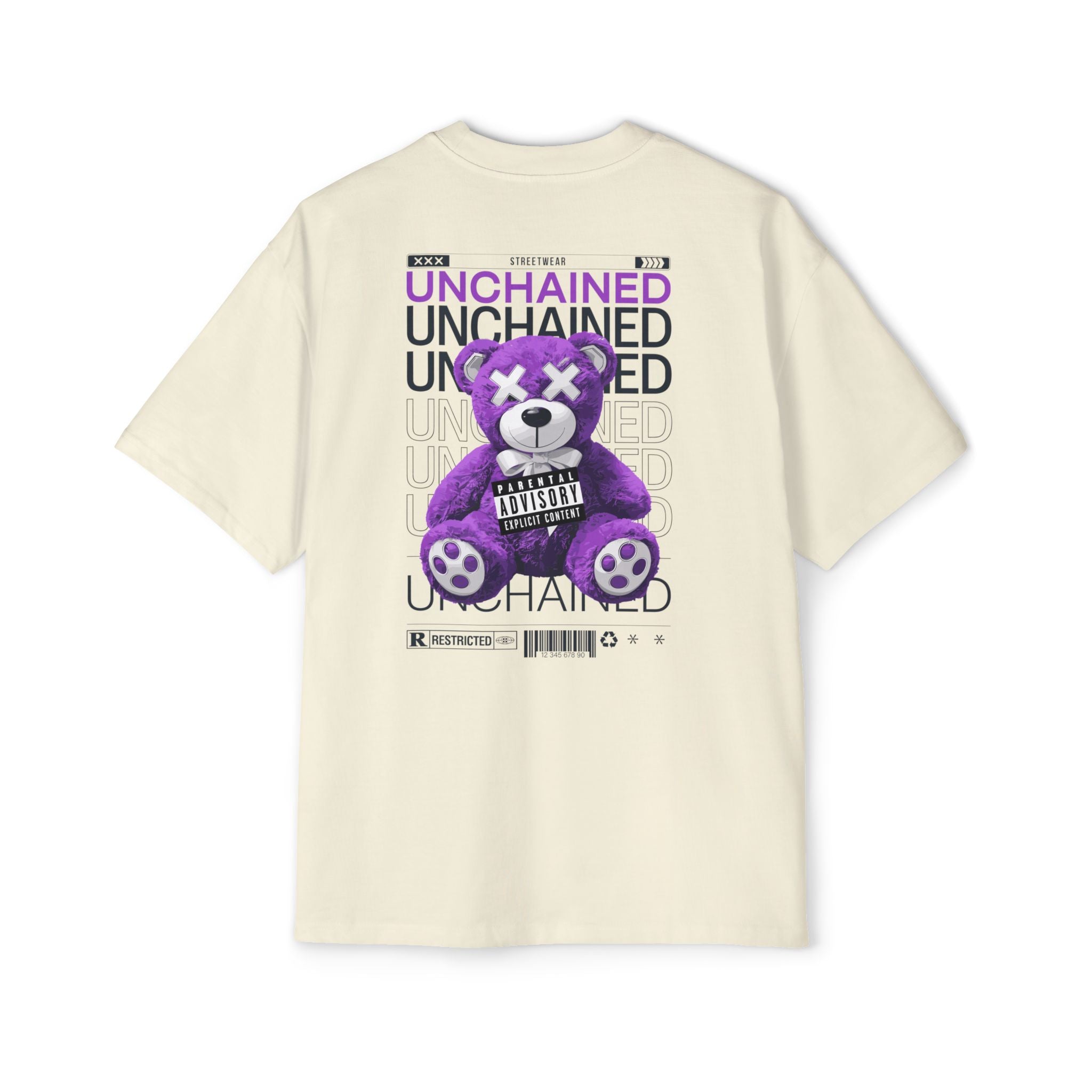 Unchained Bear Graphic Tee - Oversized Streetwear T-Shirt