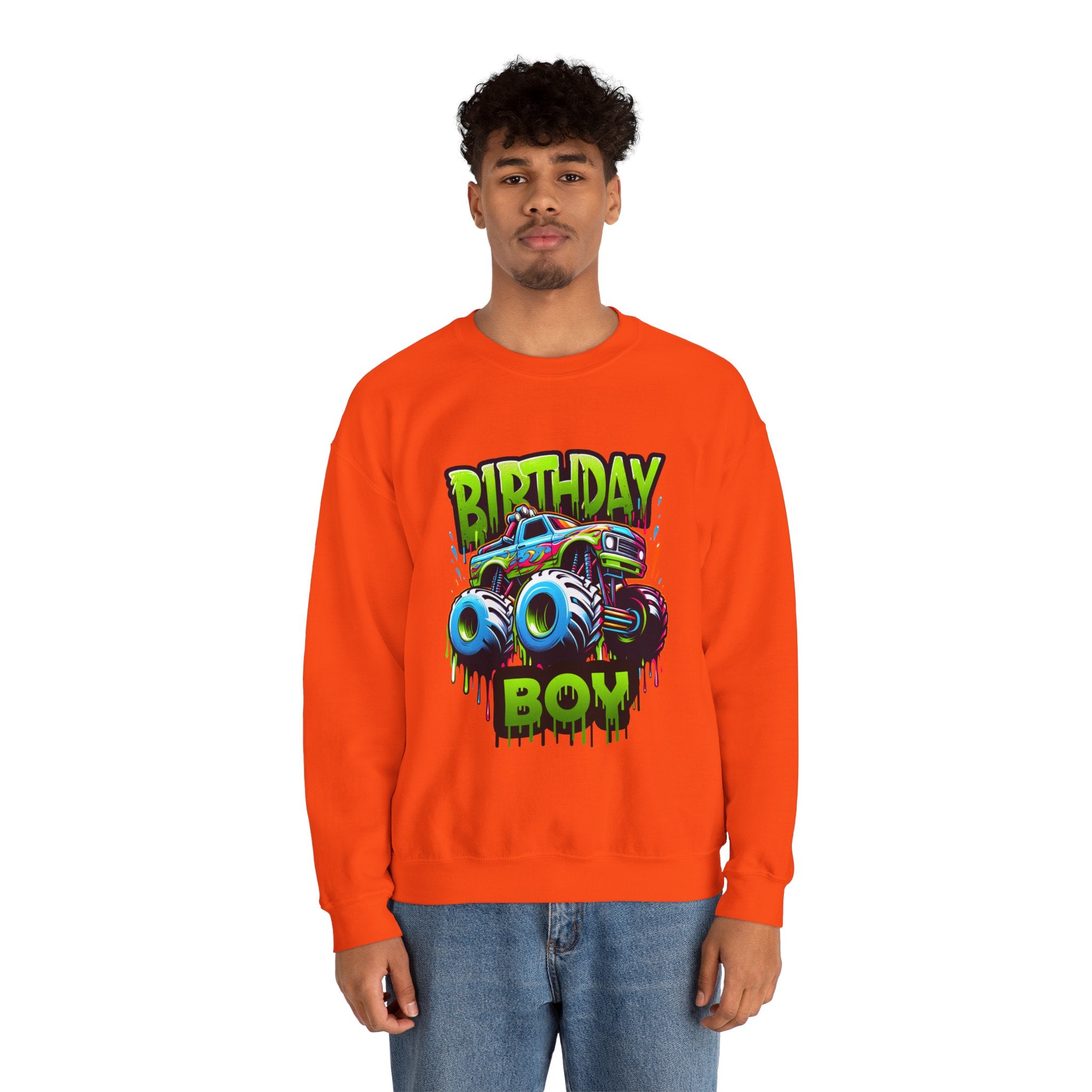 Birthday Boy Monster Truck Unisex Sweatshirt
